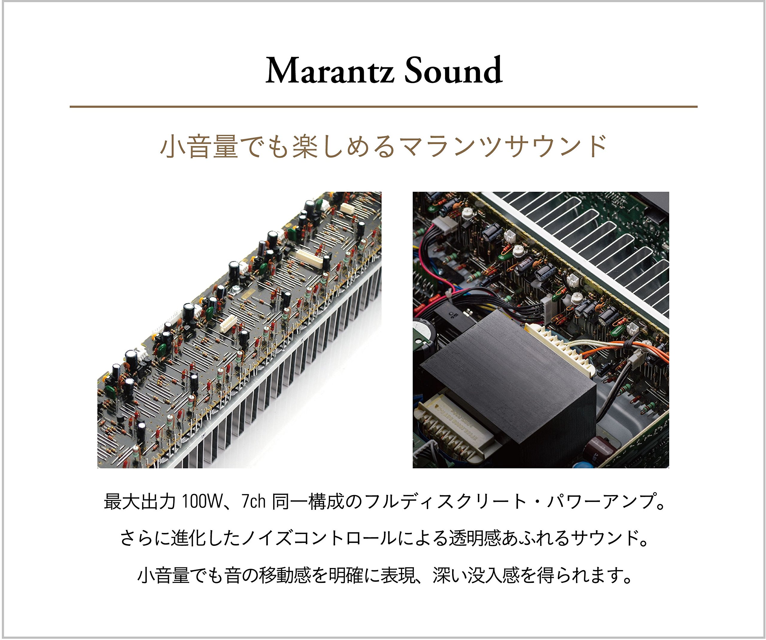Amazon.co.jp: Marantz AVレシーバー スリムデザイン ブラック NR-1607