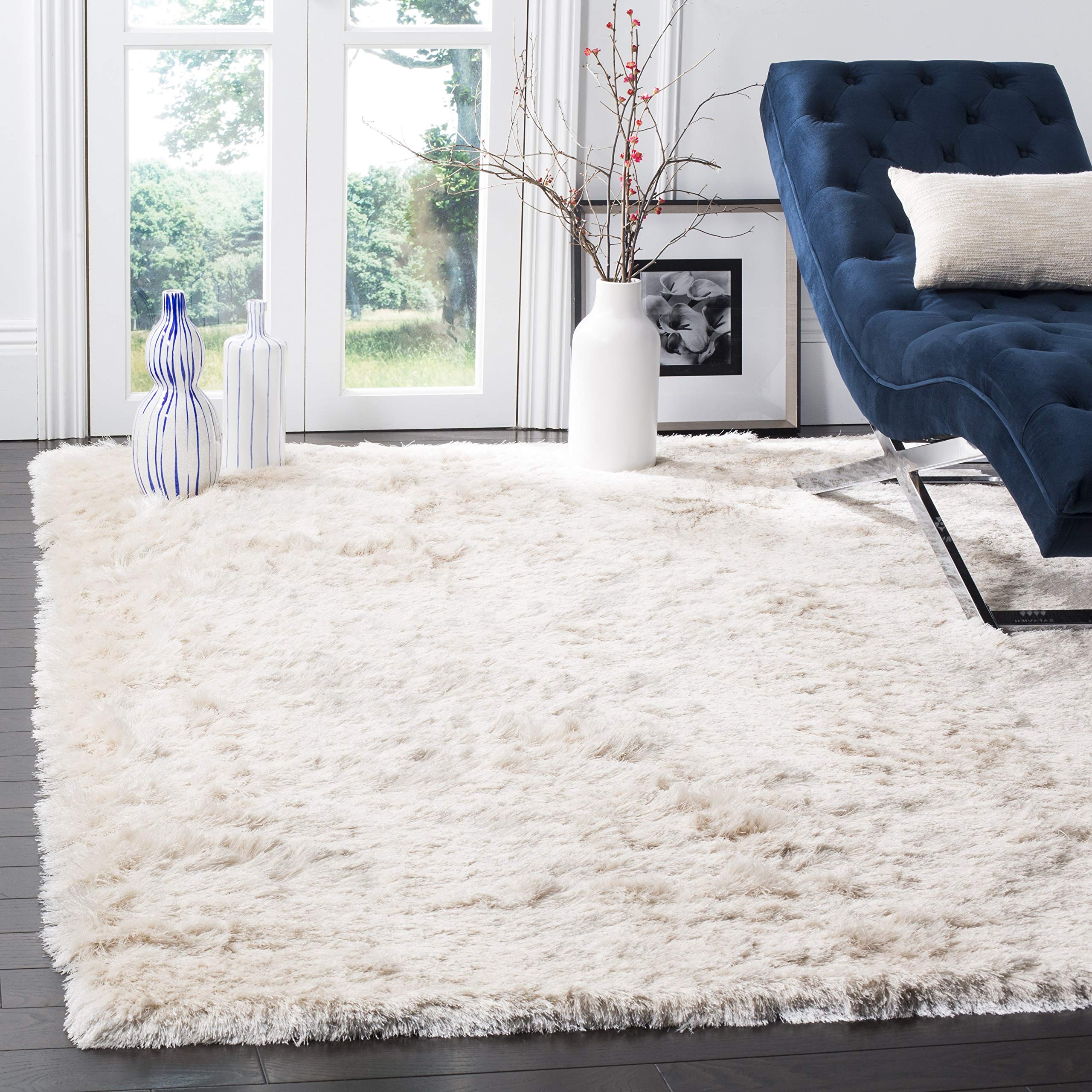 Amazon.com: SAFAVIEH Area Rug 3x5 - Paris Shag Collection - Ivory