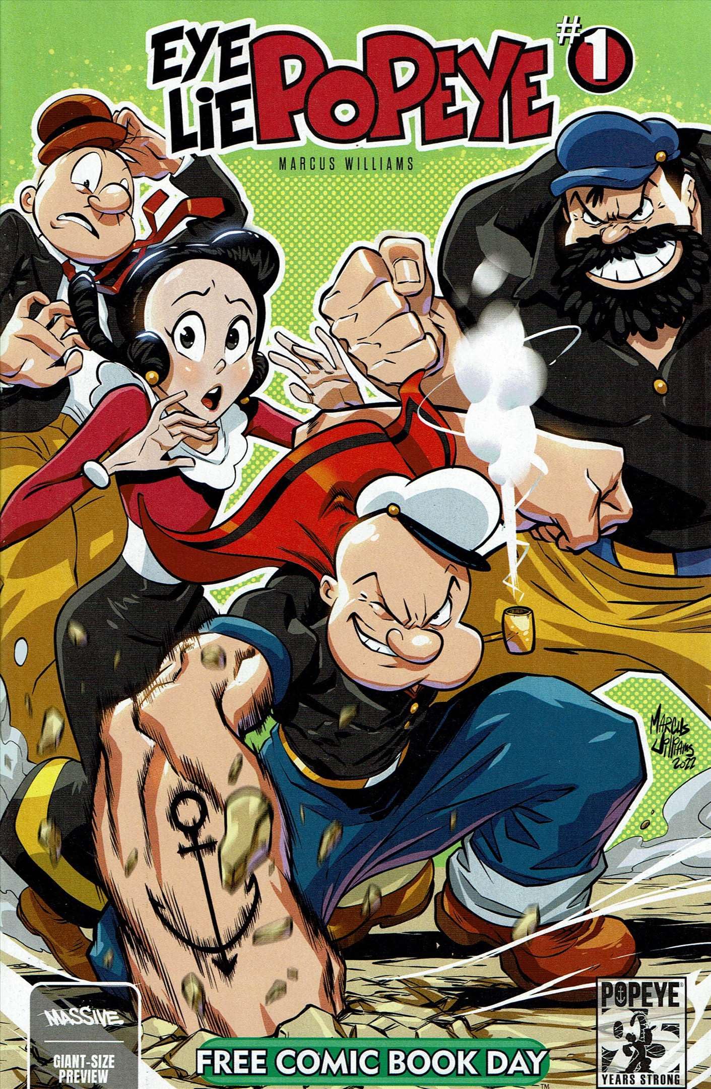 Amazon.com: Eye Lie Popeye FCBD #2024 VF/NM ; Massive comic book