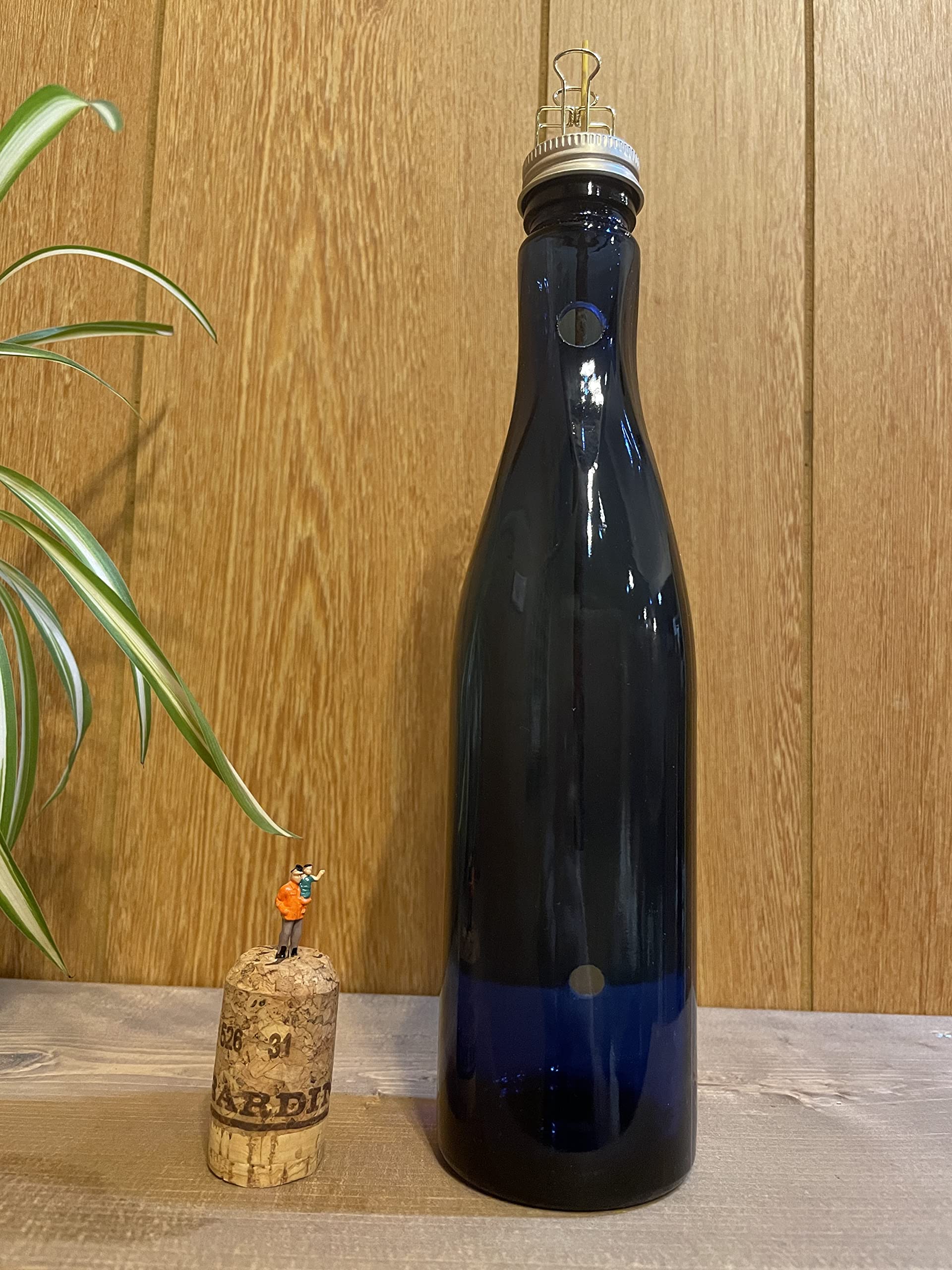 Amazon.co.jp: Incense Holder, Bottle Shape, Blue Bottle, Incense