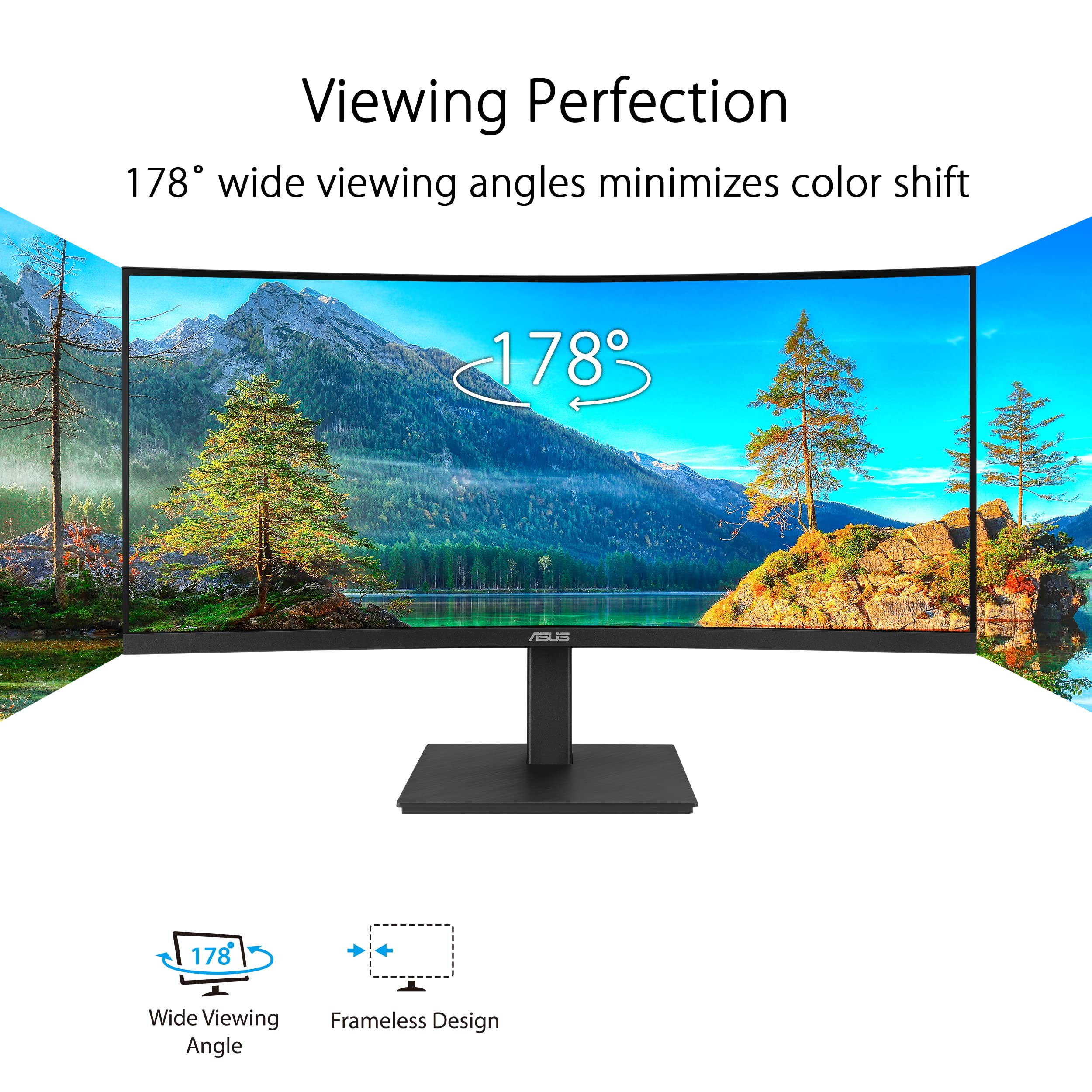 Amazon.co.jp: ASUS 湾曲 ウルトラワイドモニター VA34VCPSN 34インチ