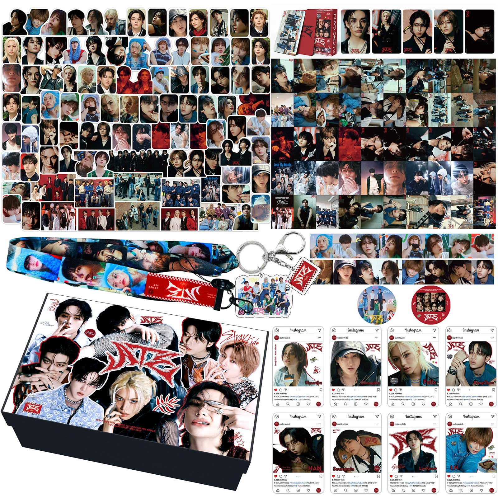Amazon.com: KPOPBP ATE Album Merch Gift Box Set Kpop Merchandise