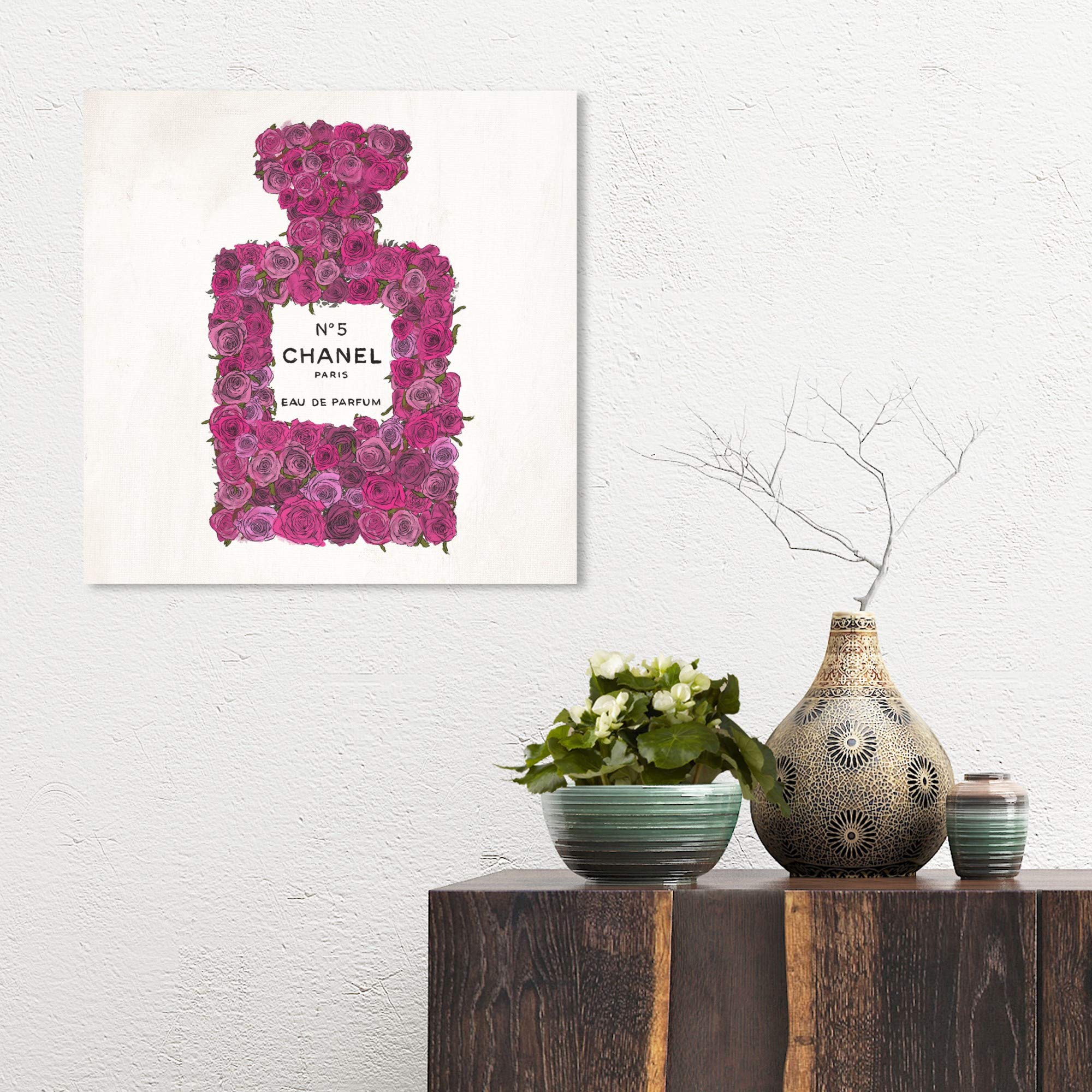 Amazon.co.jp: Oliver Gal Number 5 Rose 'キャンバスアート 16