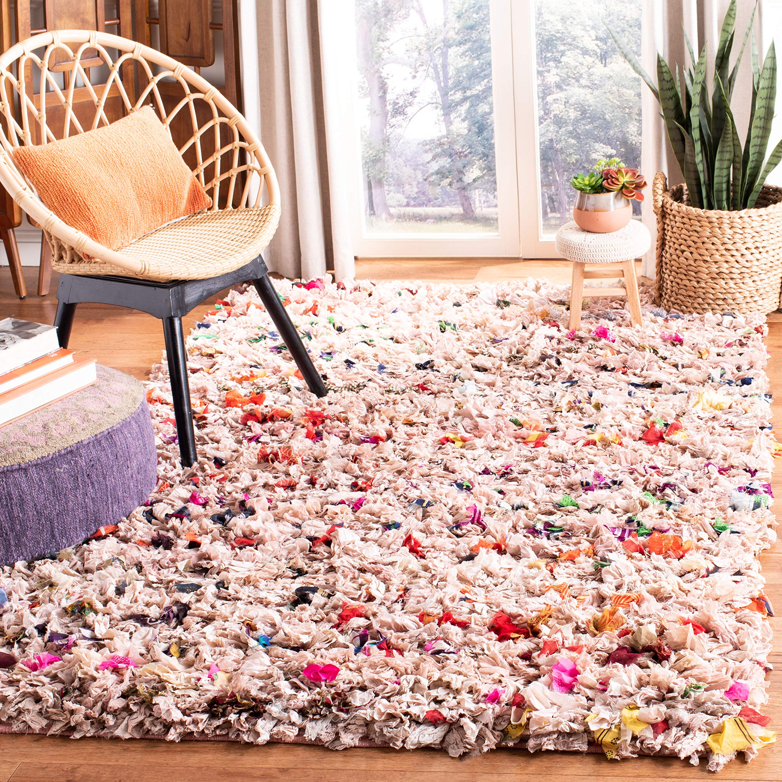 Amazon.com: SAFAVIEH Area Rug 8x10 - Rio Shag Collection - Large