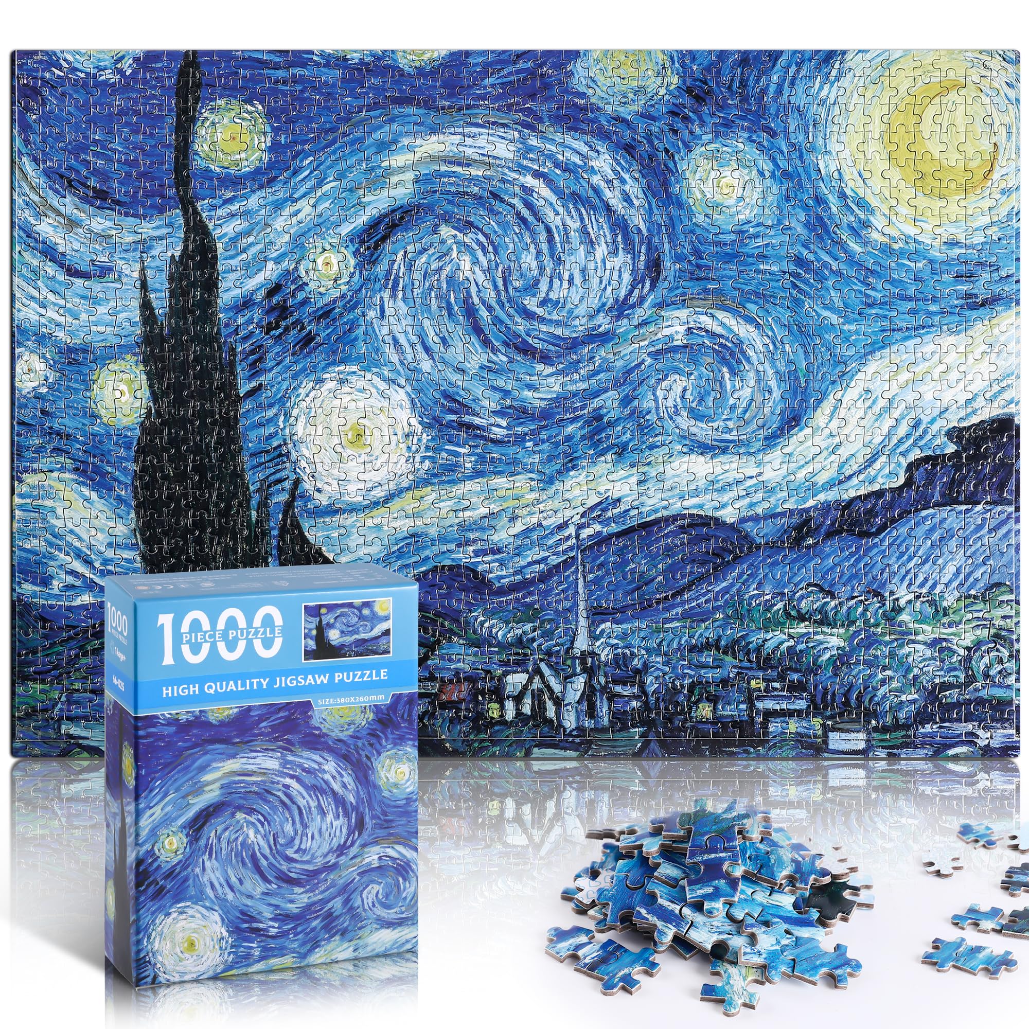 Amazon | YOGEON 星月夜パズル 1000ピース ゴッホ ミニパズル 大人用