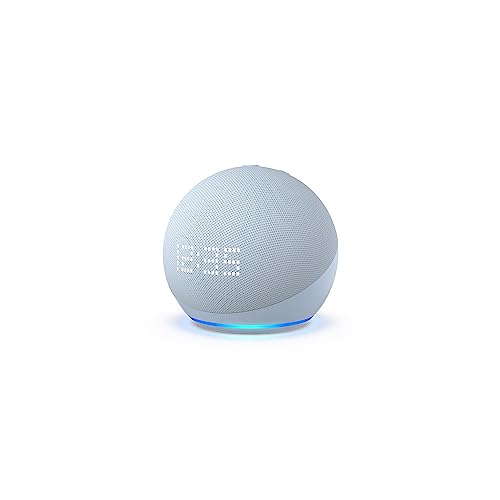 Amazon Echo Dot (5th Gen) with clock | Compact smart speaker with