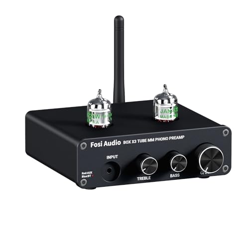 Amazon.co.jp: Fosi Audio BOX X3 5725W フォノ 真空管プリアンプ MM