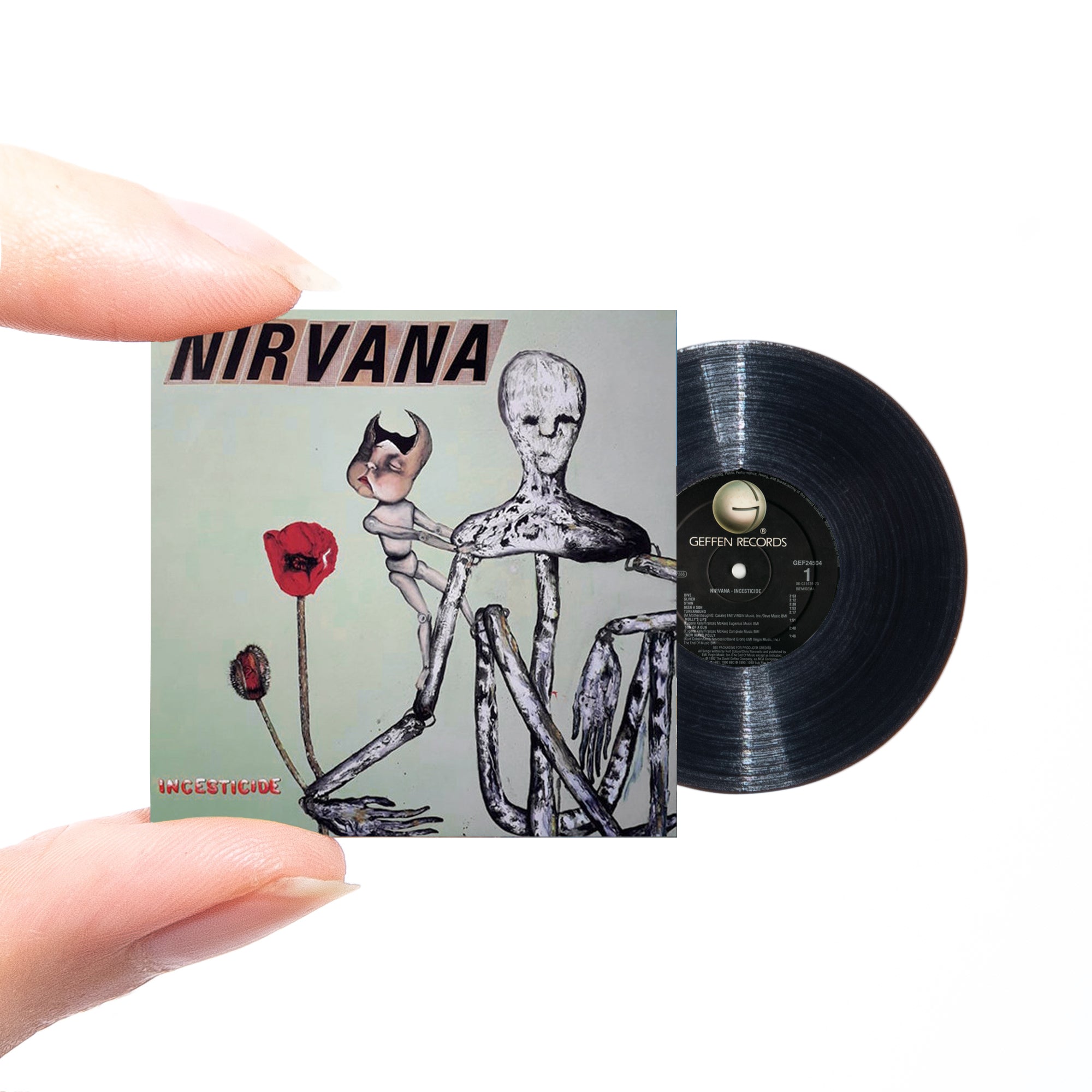 Nirvana Incesticide【MINIATURE VINYL RECORD】 – MINIATURE RECORDS
