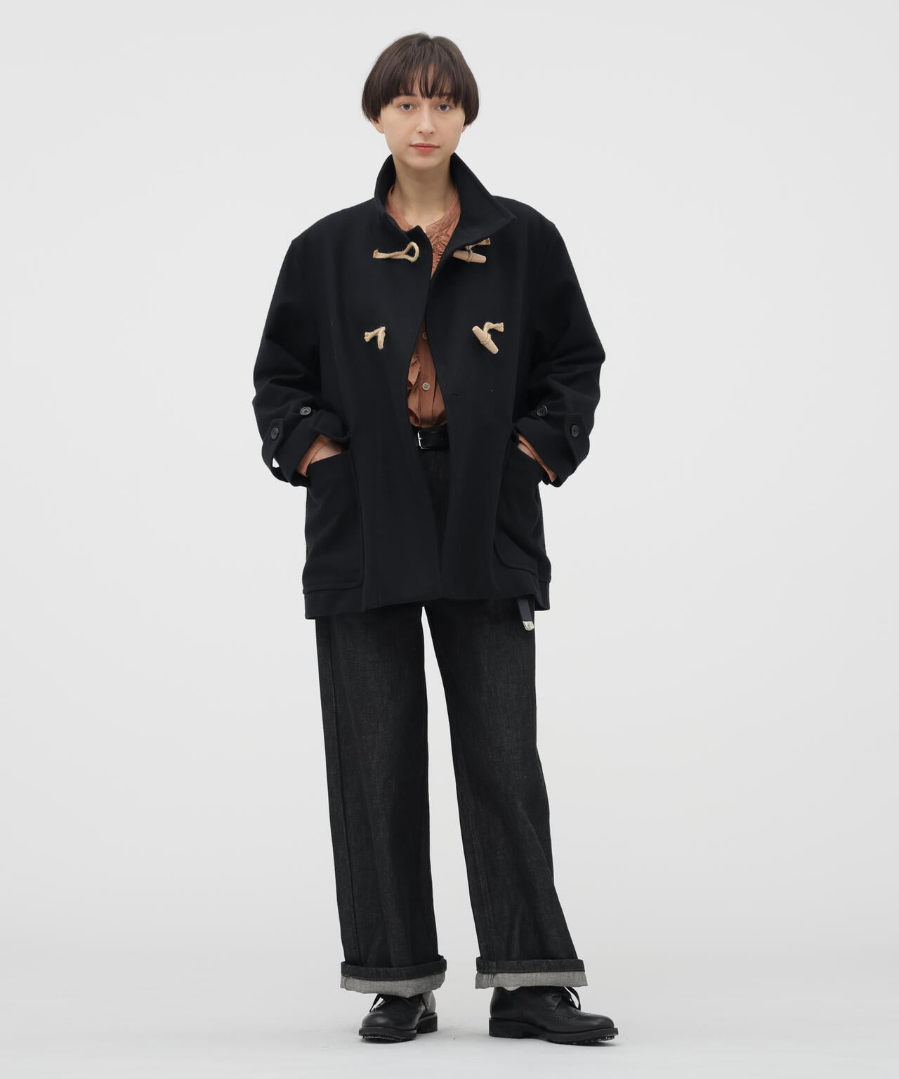 LIGHT FLANNEL WOOL COAT | MARGARET HOWELL（マーガレット・ハウエル