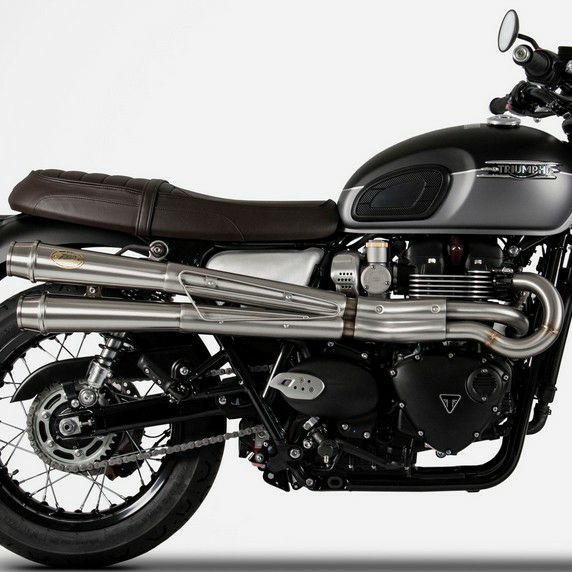 ボンネビル T100 T120 フルエキゾーストマフラー レース用 アップ
