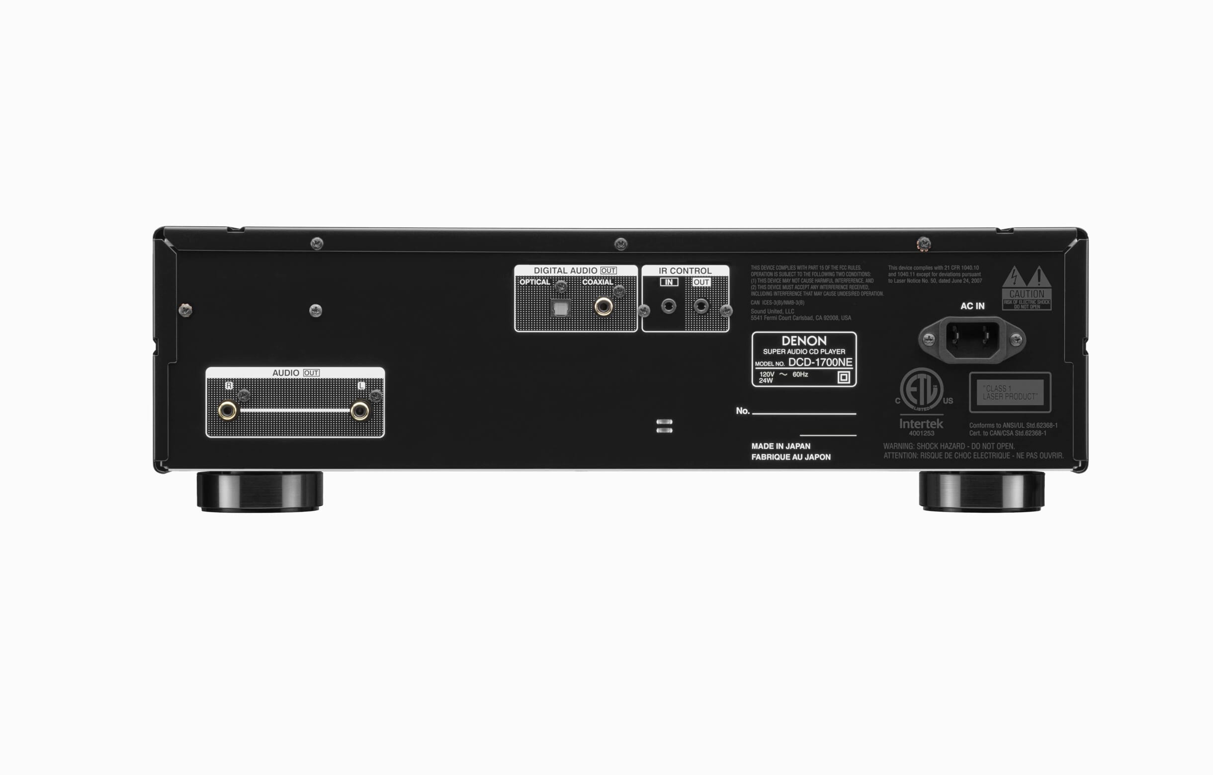 Denon - DCD-1700NE SACD/CD Player (Black) **OPEN BOX** - Music Direct