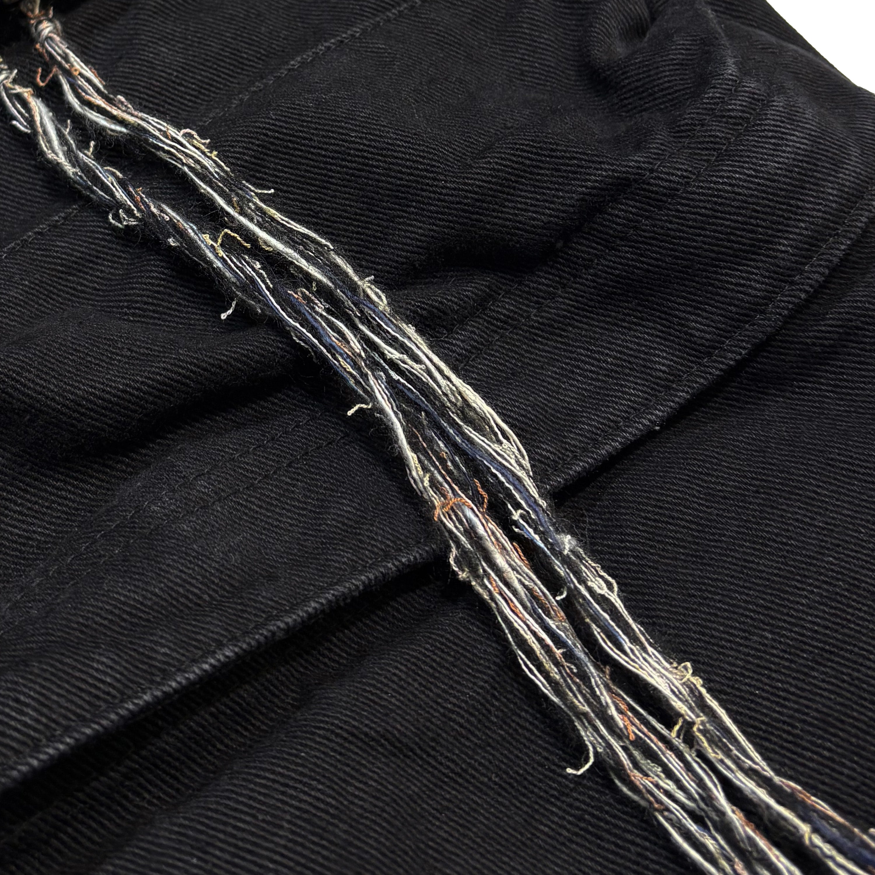 MUZE TURQUOISE LBEL ×FACCIES - MULTI-POCKET DENIM CARGO(BLACK