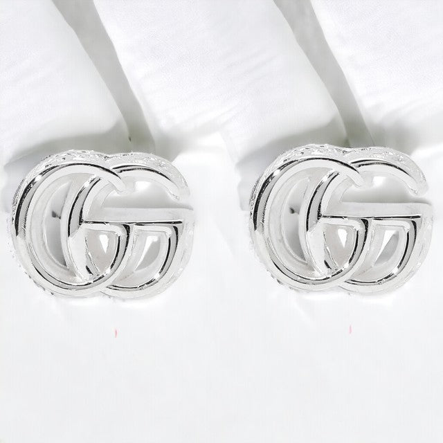グッチ GUCCI 770758 J8400 8106 ダブルG スタッド ピアス シルバー