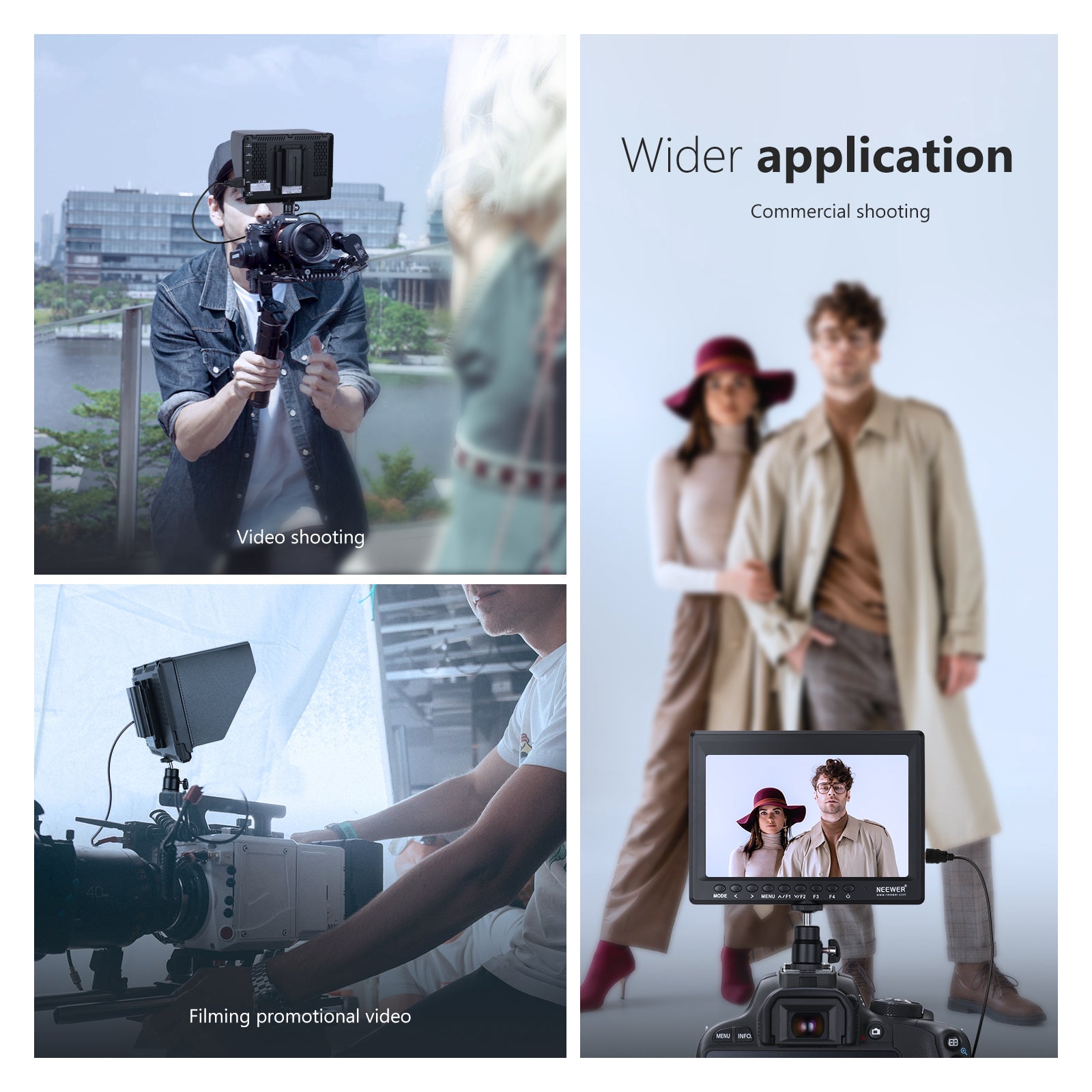 NEEWER F100 7“ カメラフィールドモニター – NEEWER.JP