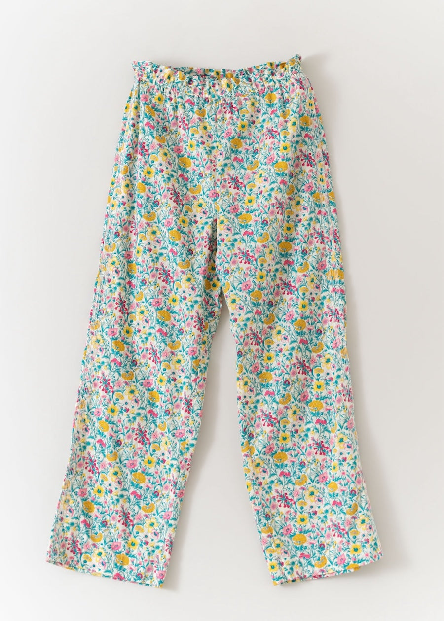 Liberty Print Side Embroidery Pants | Pasand by ne Quittez pas