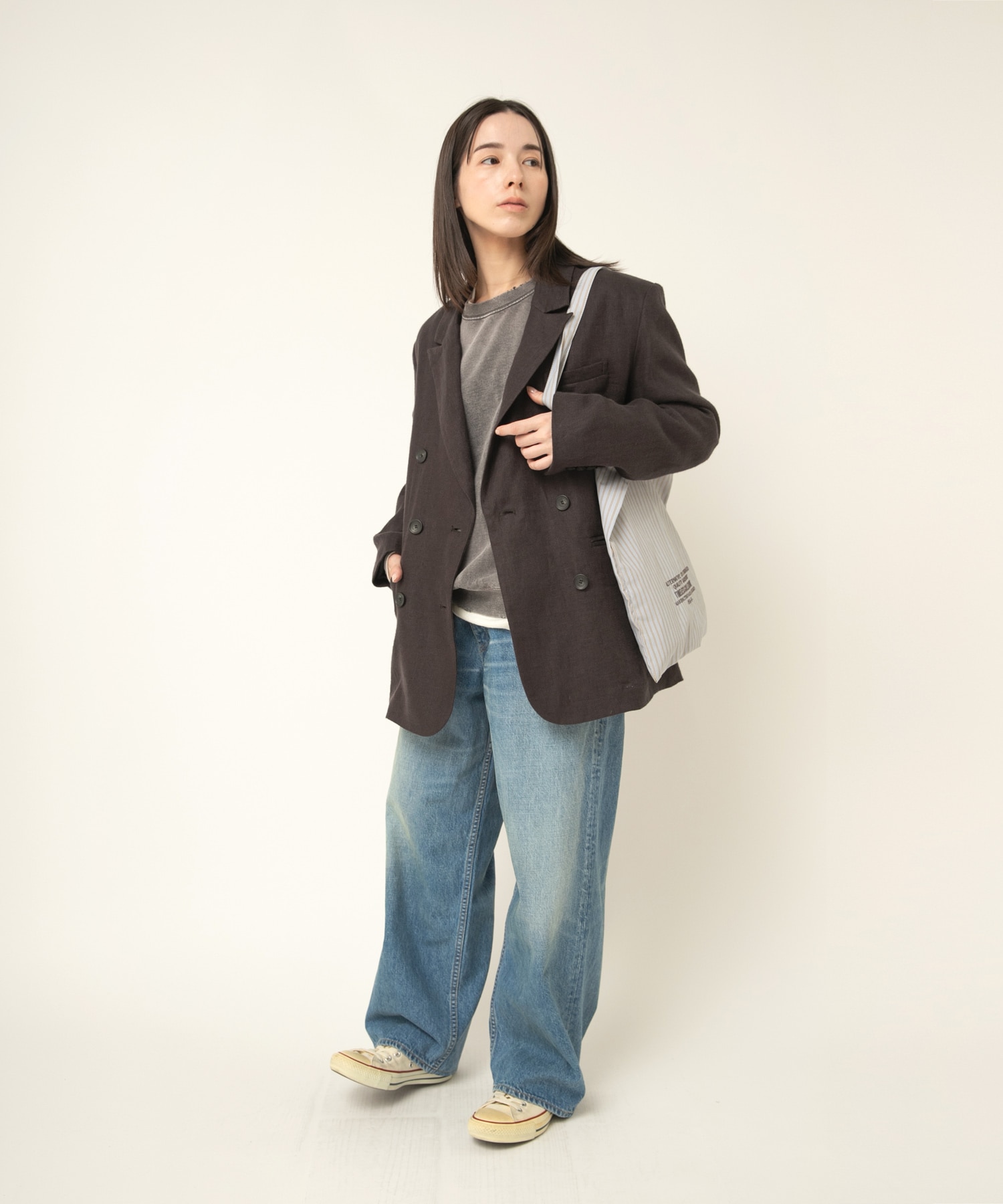 M2526 USED風スウェット(F ブラック): トップス - RNA ONLINE STORE