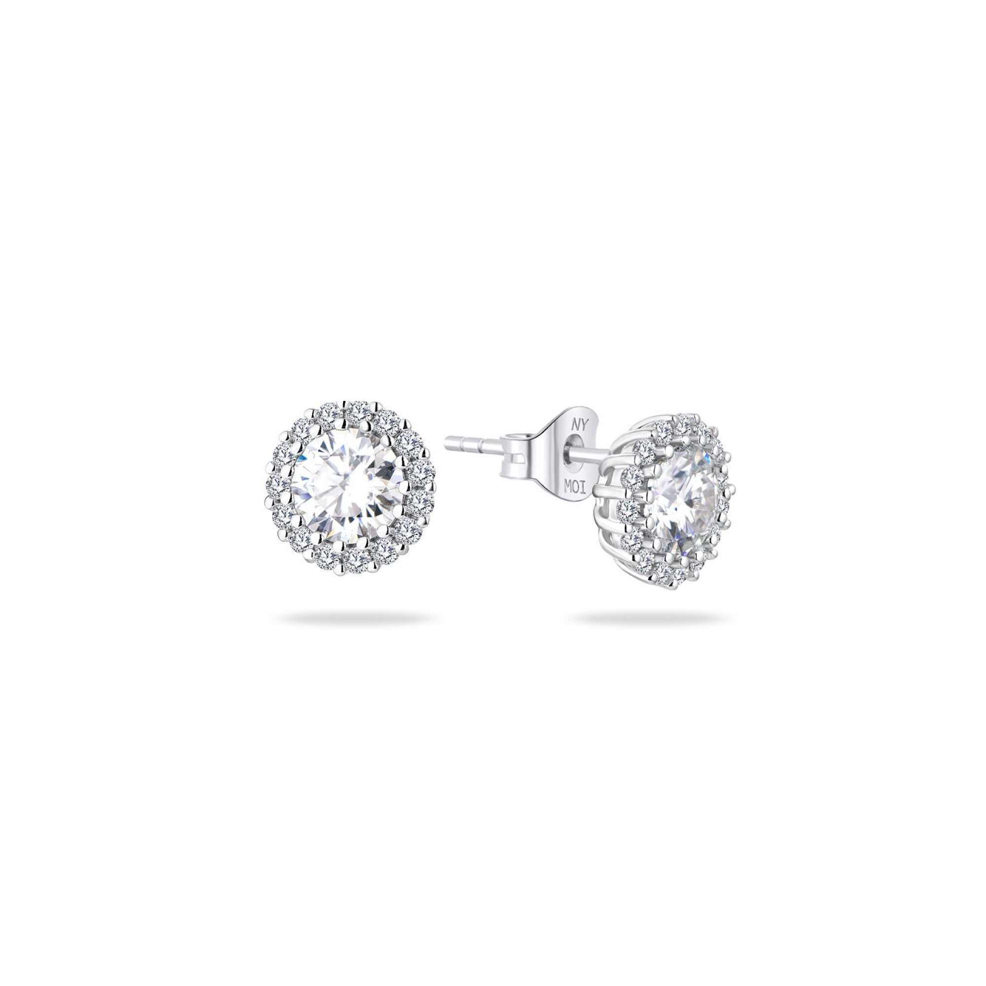 2.45ct モアサナイト ヘイロー ピアス シルバー925 | NEXT DIAMOND NEW