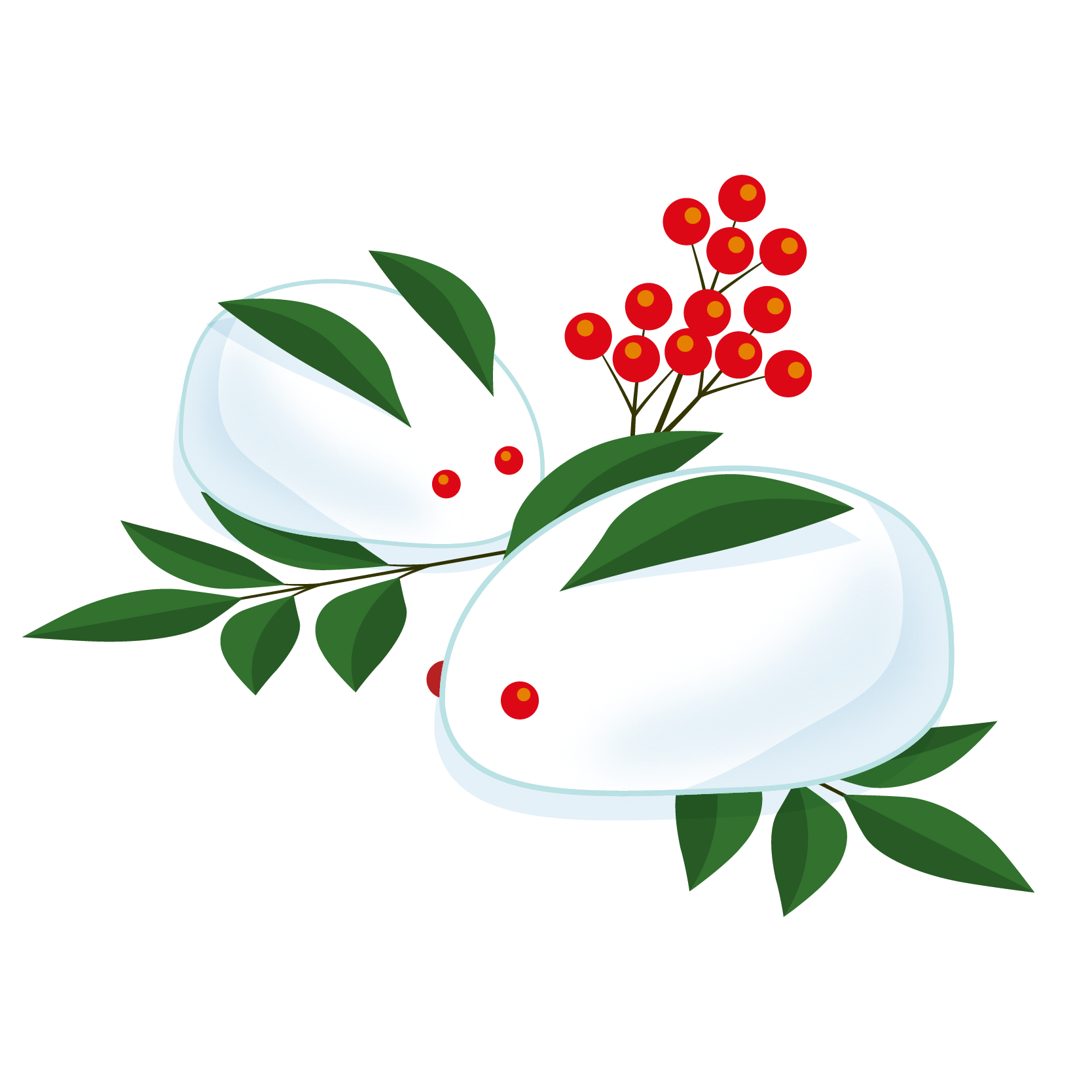 商用フリー・無料イラスト_雪うさぎのイラスト_yukiusagi003 - 商用OK