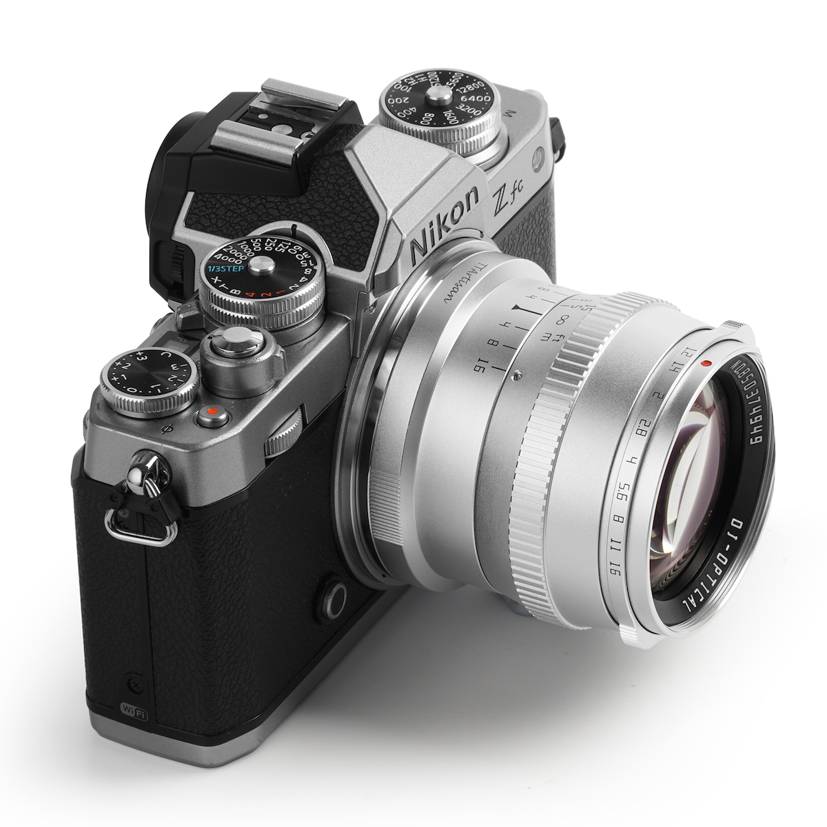 For $98 the new silver TTartisan 50mm f/1.2 lens for Z-mount is a