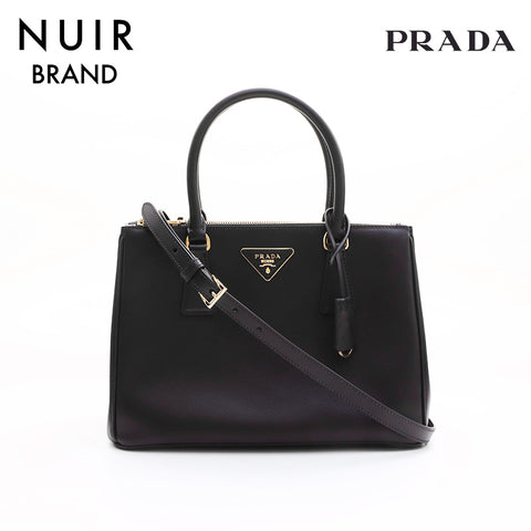 プラダ PRADA ガレリア サフィアーノ 2way ハンドバッグ ブラック
