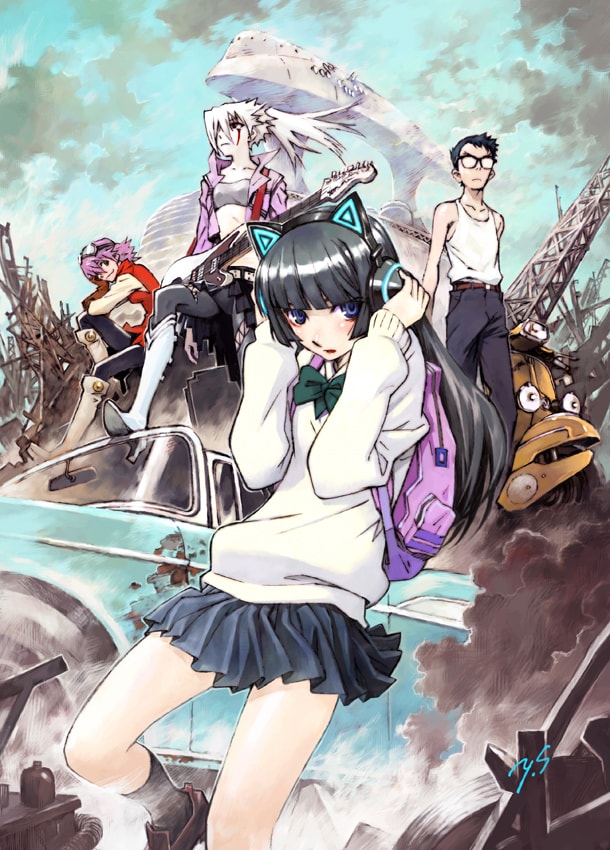 フリクリ」続編記念イラストを貞本義行が描き下ろし、AJでグッズセット
