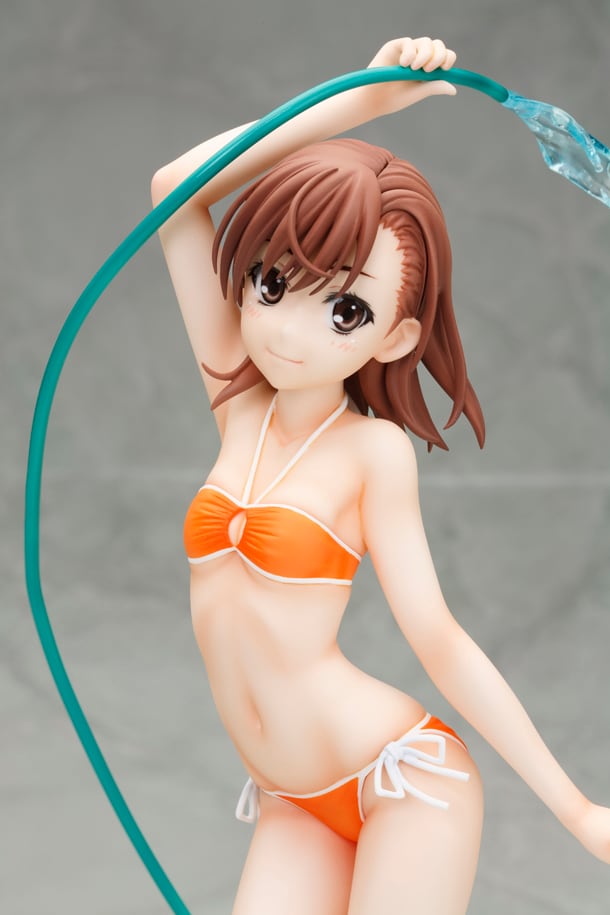 超電磁砲」美琴の透けT＆水着で水遊び姿をフィギュア化 - コミックナタリー