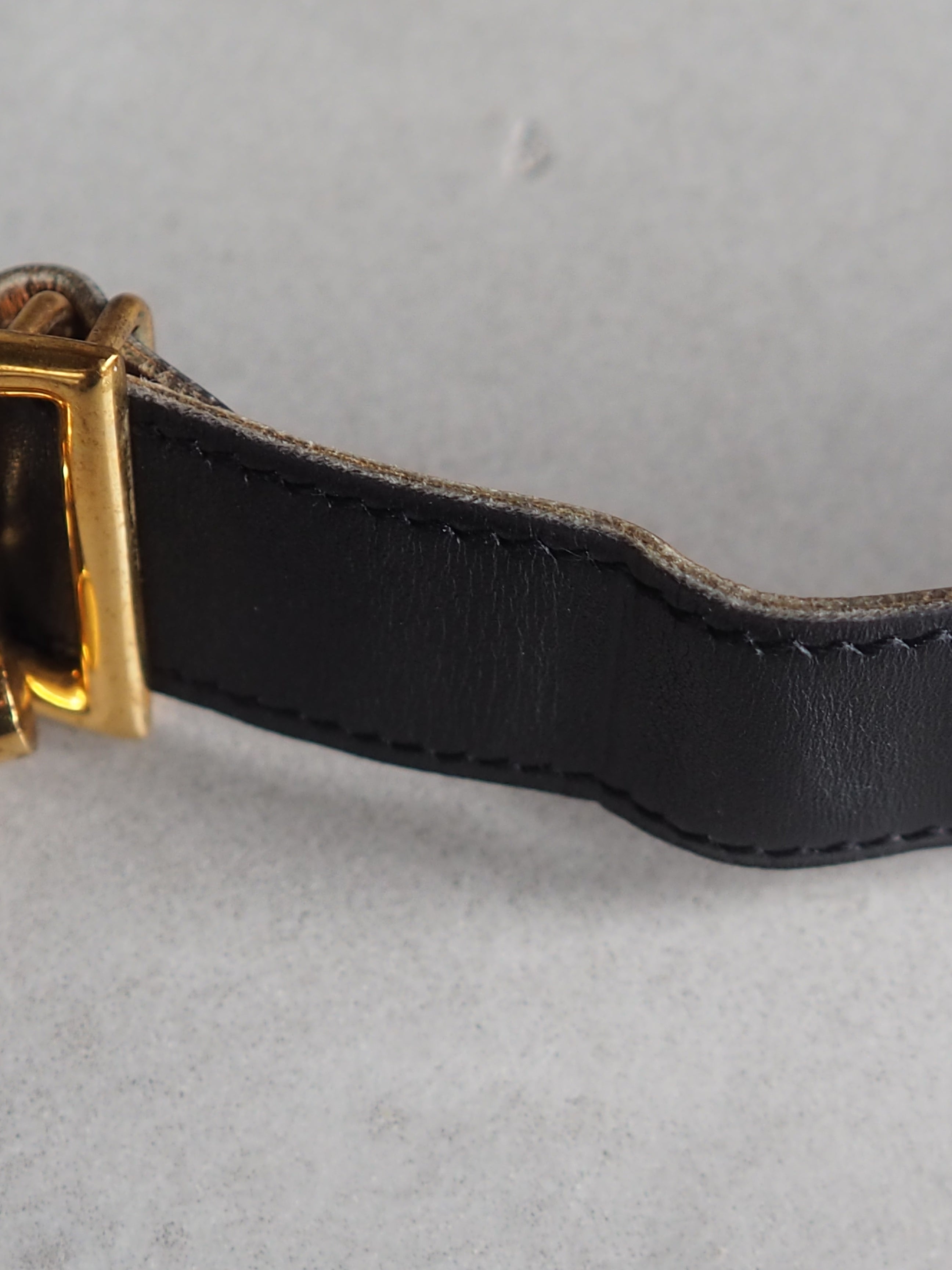 HERMES エルメス シェーヌダンクル ベルト 65 ゴールド ブラック