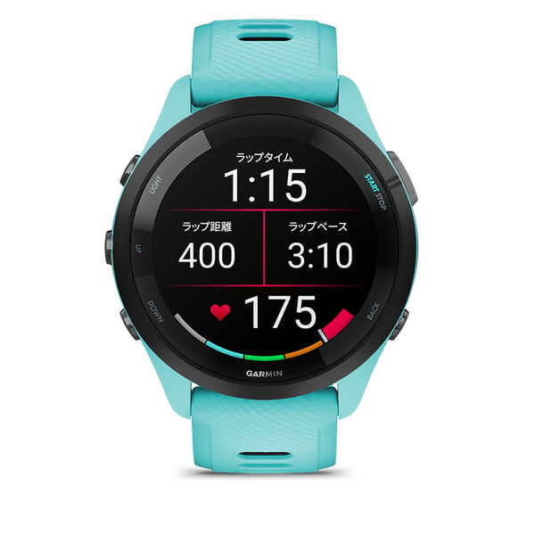 SALE】 GARMIN ガーミン Forerunner 265 Aqua Suica対応 010-02810-42