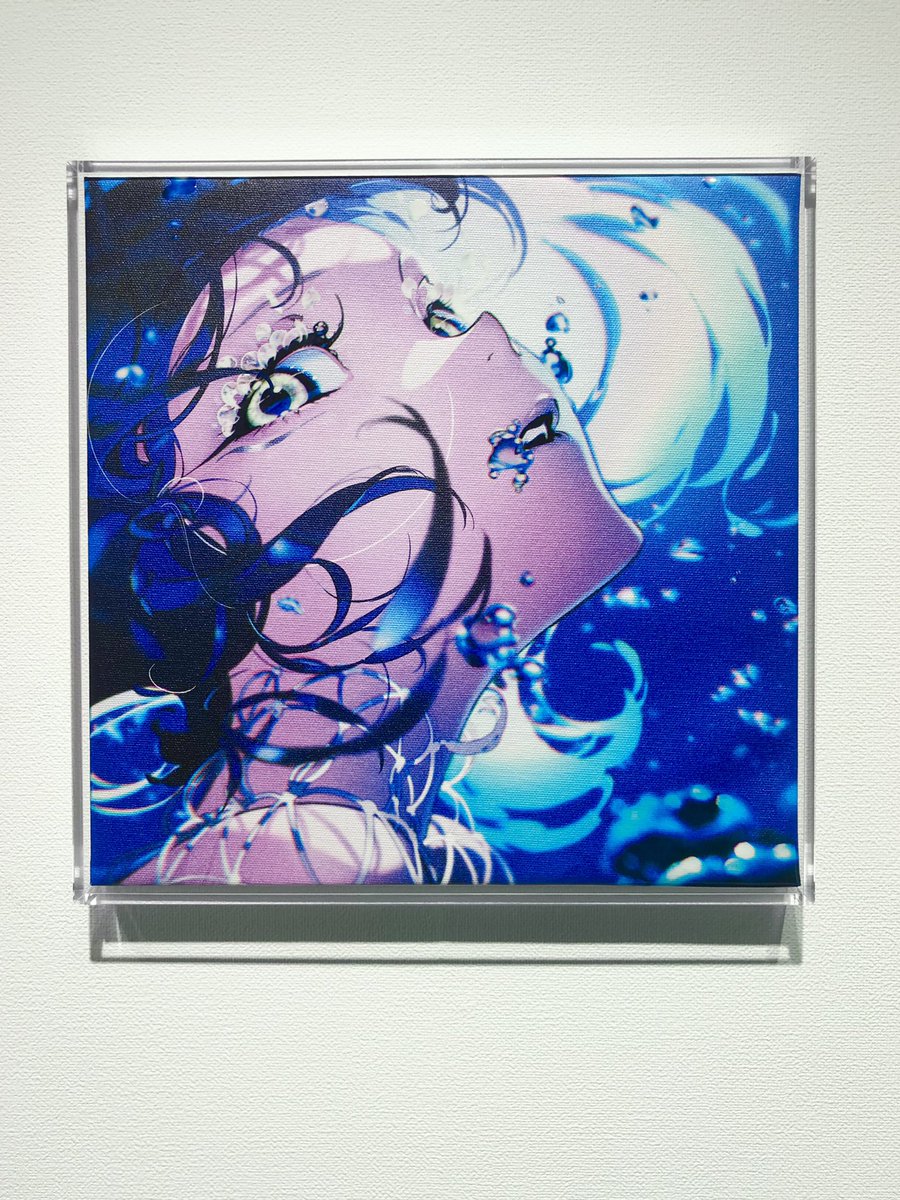 個展作品紹介】 「EGO - FLOW」「EGO - SCAR」 300x300mm 仕様