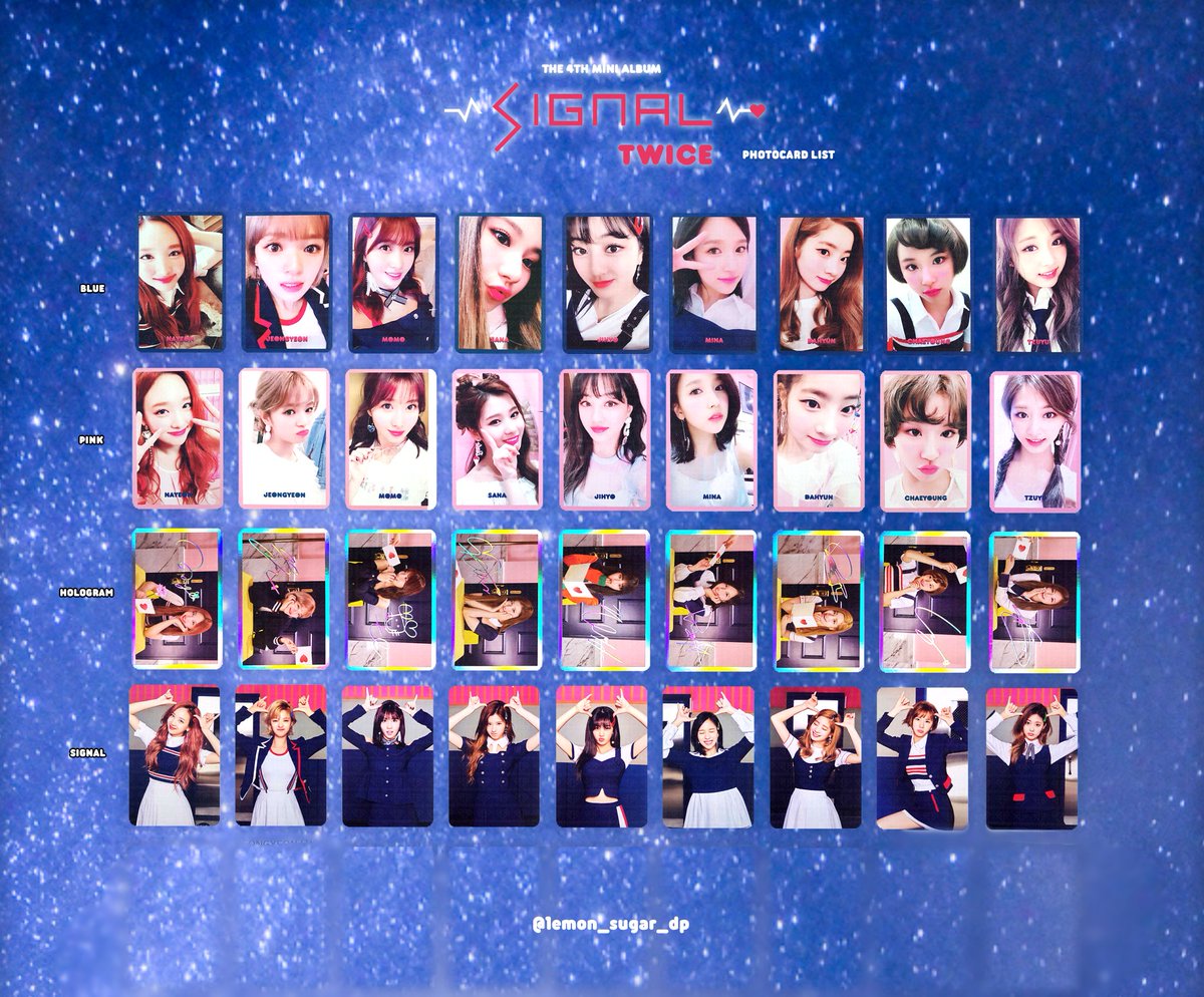 SIGNAL MORE＆MORE トレカリスト #TWICEトレカ #TWICEトレカリスト