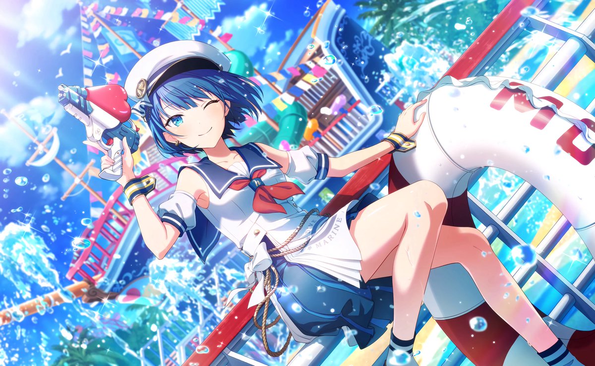 プロセカ高画質 2k 特訓前 桐谷遥 星4 ｜バナー｜ イベ名｜船出の前の