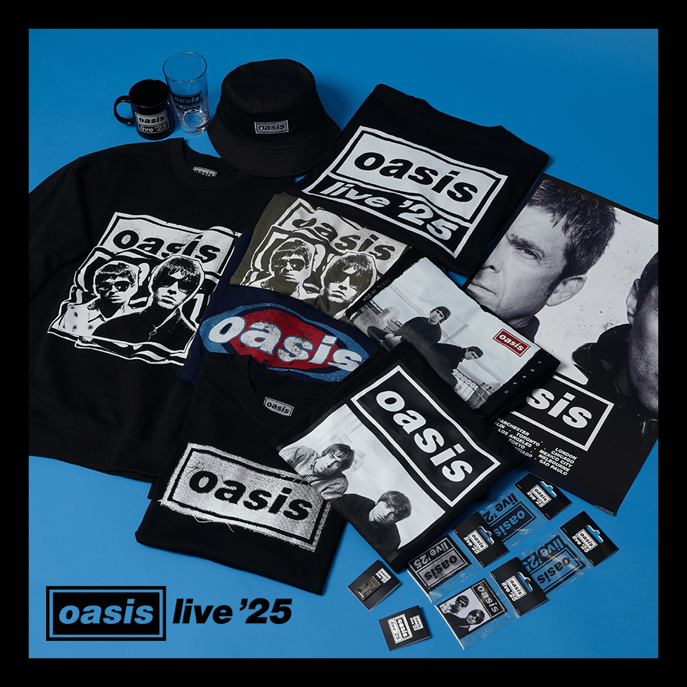 oasislive25 日本公式ツアー・グッズの全貌がついに公開！ 世界中で