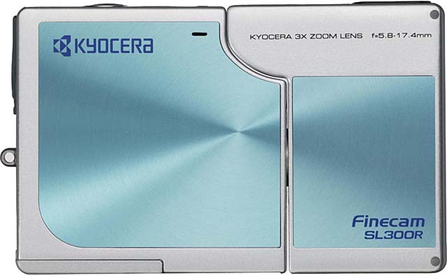 京セラ、厚さ15mmのレンズ回転式デジカメ「Finecam SL300R」