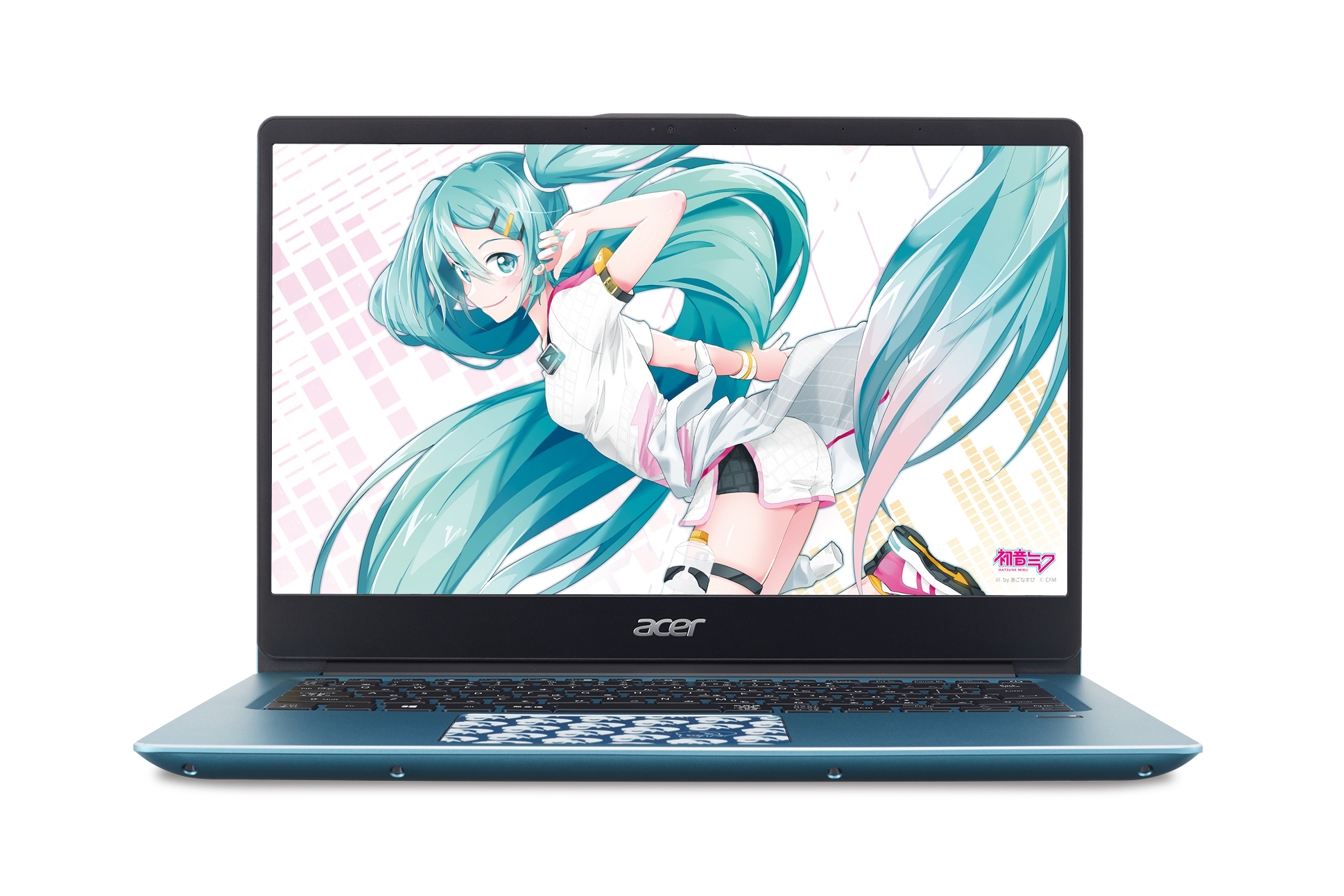 日本エイサー、初音ミクとコラボした14型ノートPC - PC Watch