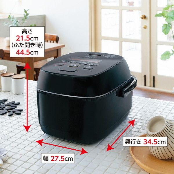 象印 NW-JE10 ブラック 極め炊き [圧力IH炊飯ジャー (5.5合炊き