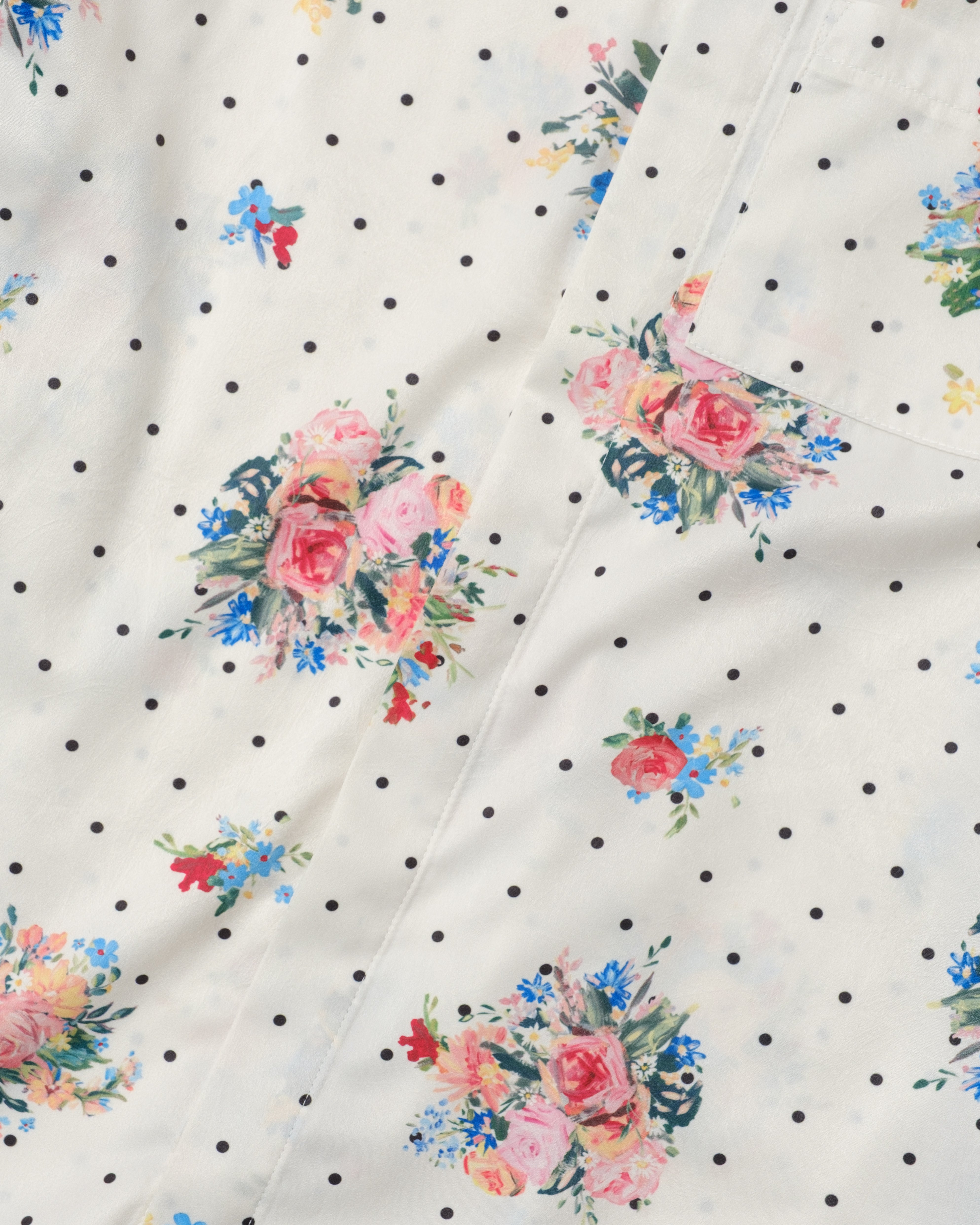 Dot flower shirt