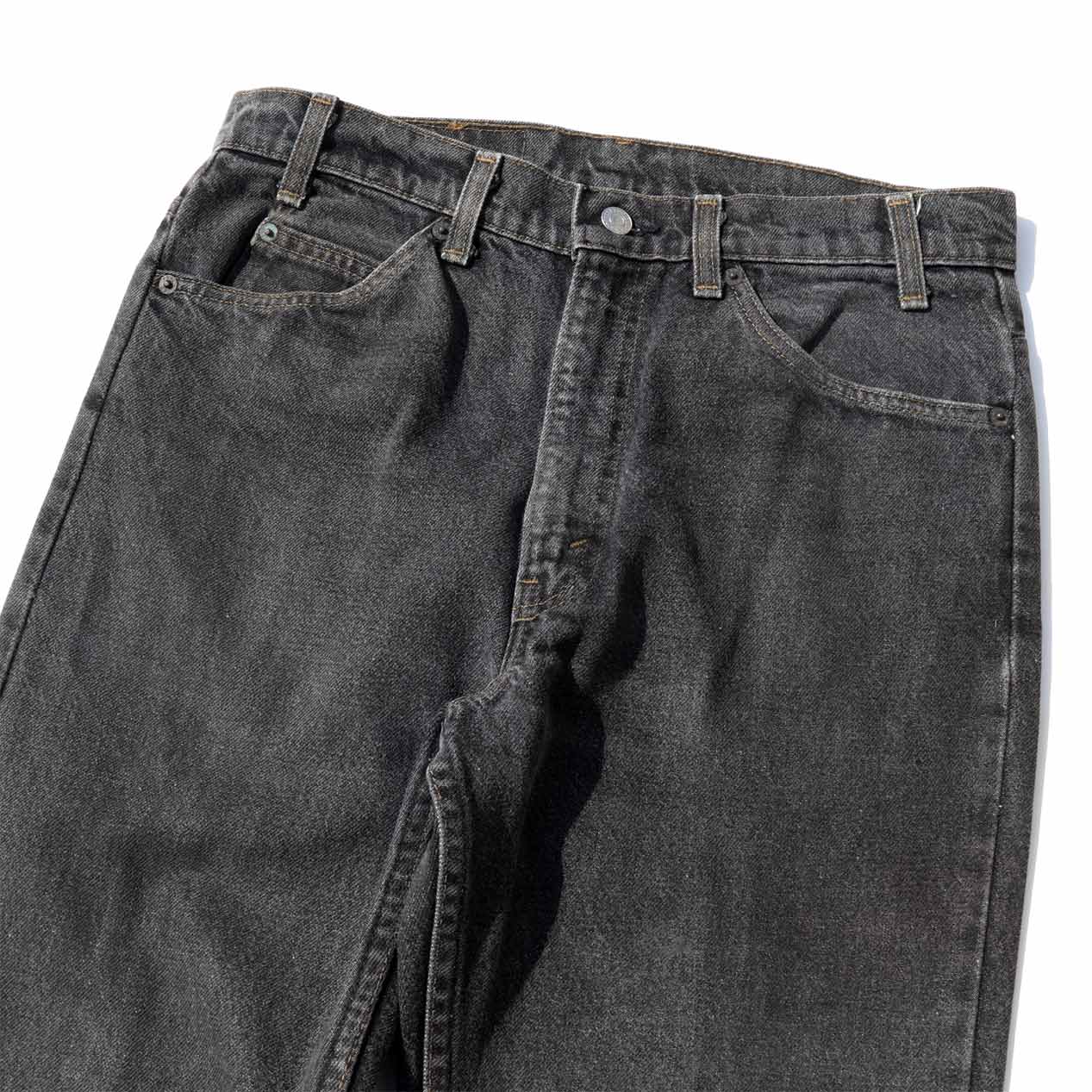 POST JUNK / 90's LEVI'S 517 USA製 先染めブラック デニムパンツ [W33]