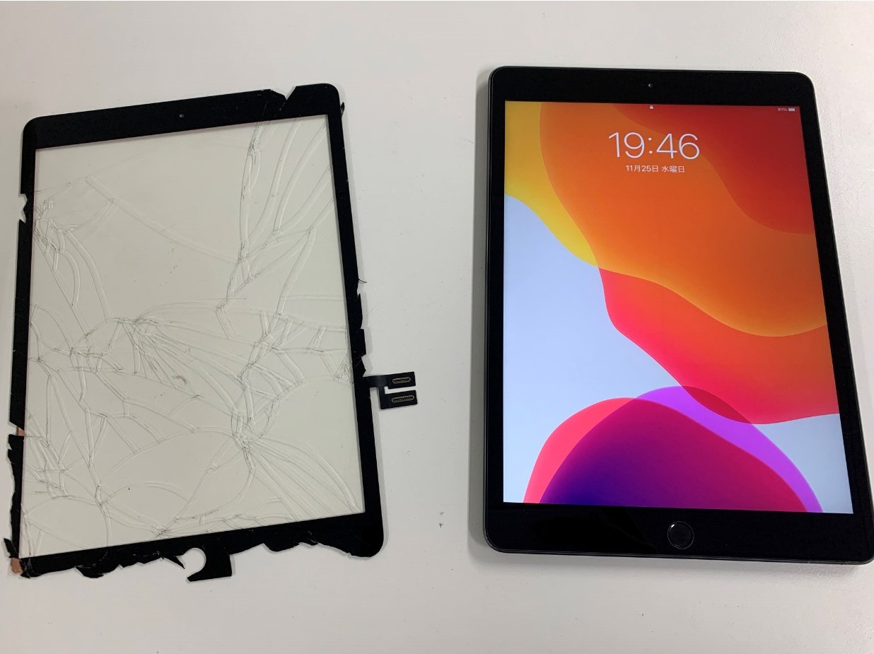 ipad a2429 32GB 第8世代 正常作動 画面割れ iPad 第8世代 A2429の液晶