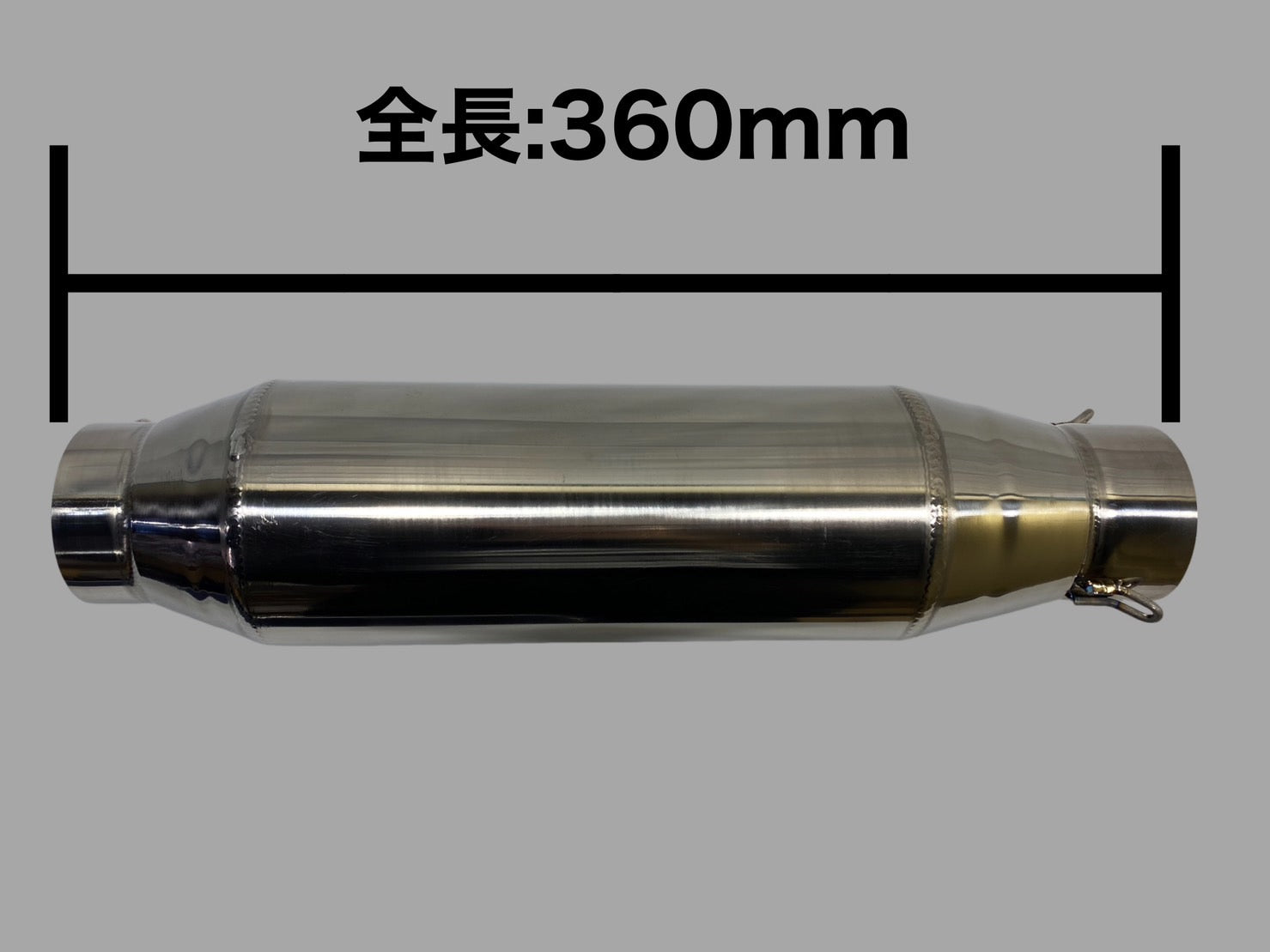 チタン サイレンサー 60.5パイ 汎用 60パイマフラー用 バイク – プレイ
