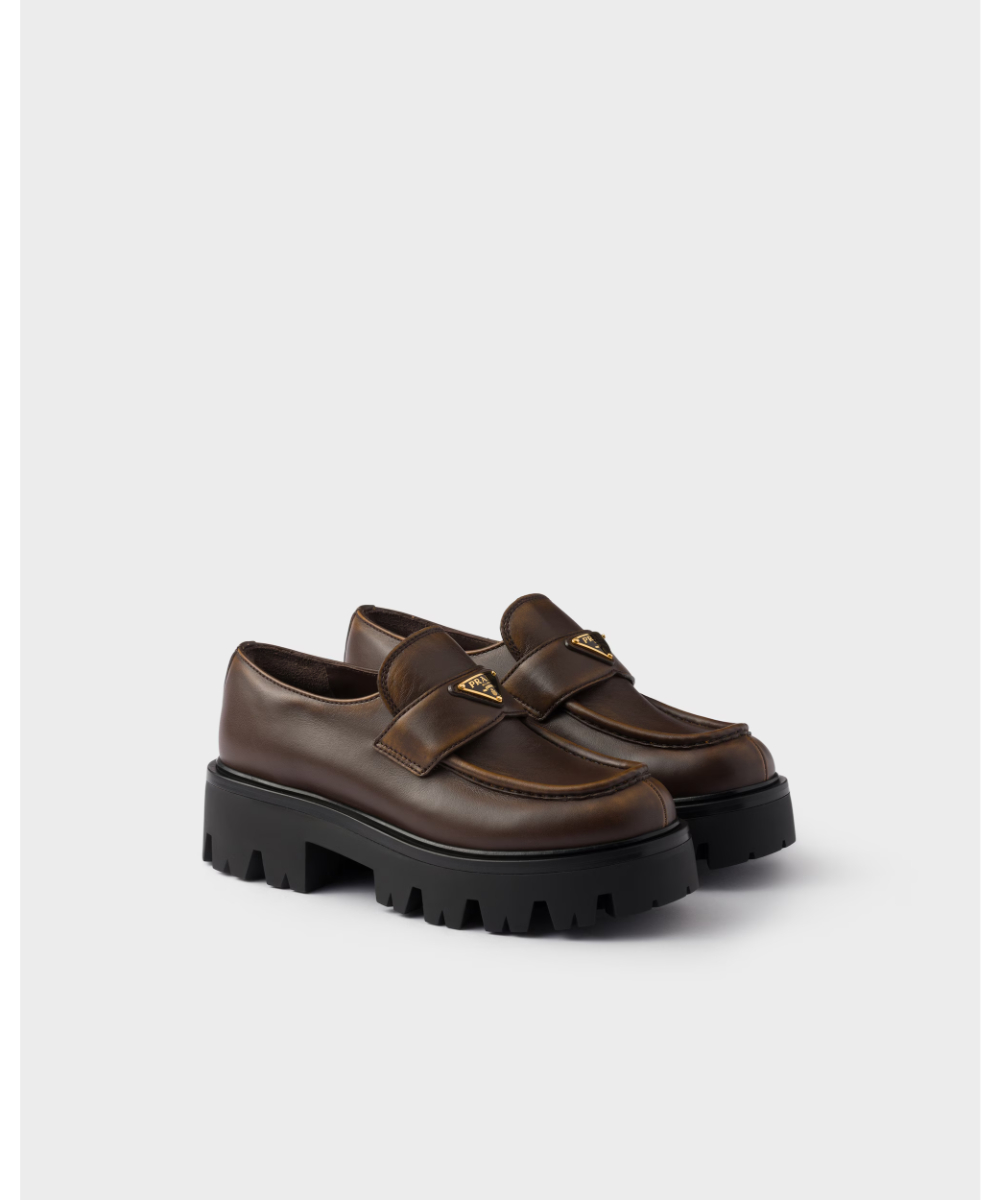 PRADA/プラダ_Men通販 | ブラッシュドレザー ローファー【送料無料