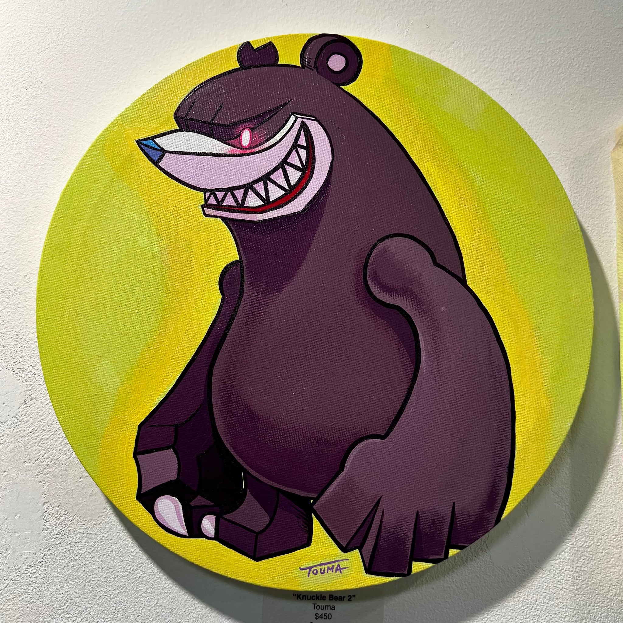 Touma - Knuckle Bear 2 Original artwork on Canvas - Touma & Mao