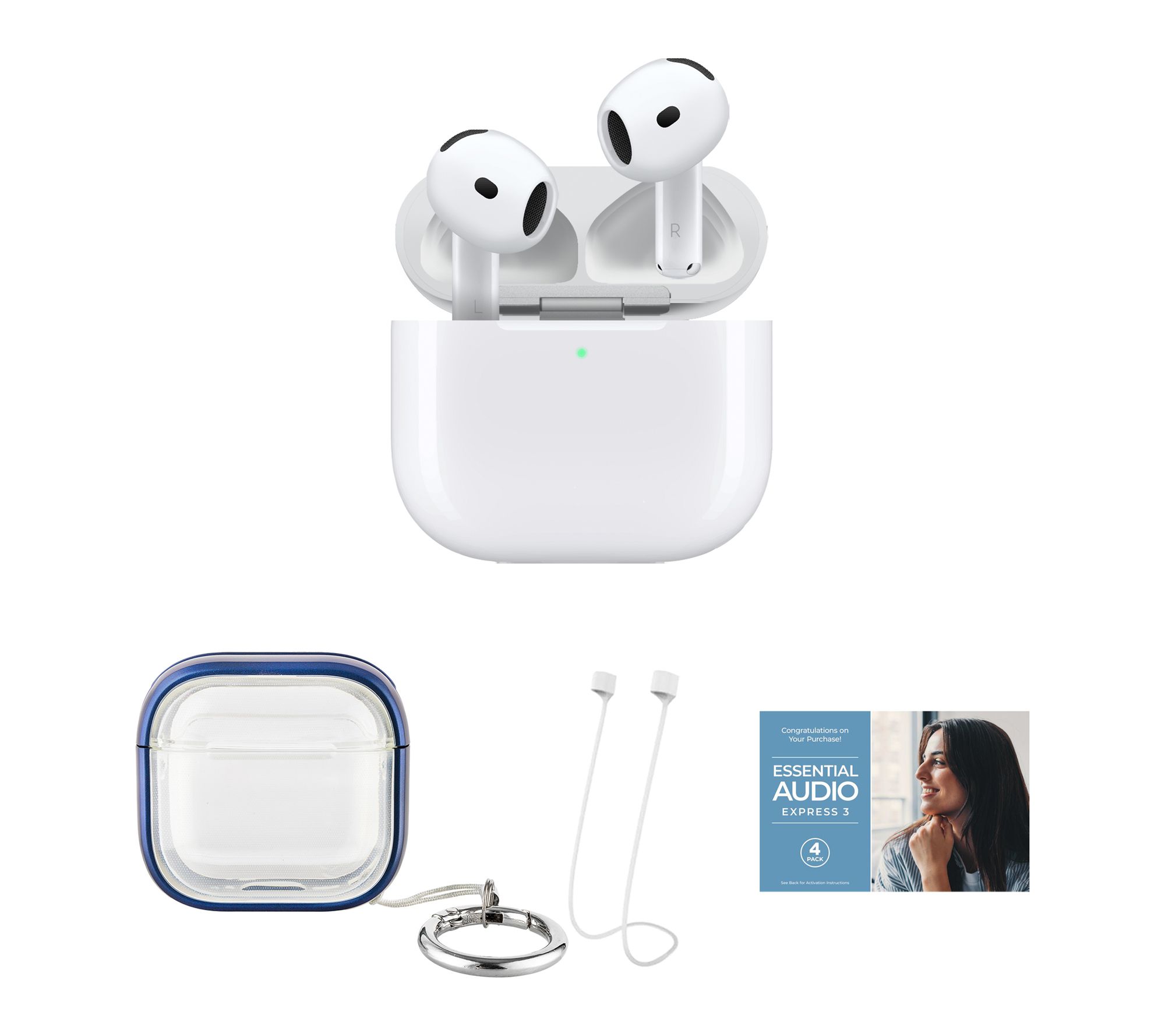 Apple AirPod 4 with ANC with Software Suite, Transparent Carry