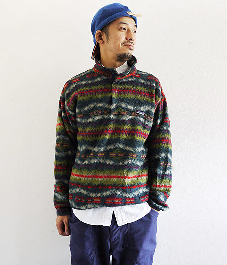 90's Patagonia 総柄フリーススナップT - Fresh Service NECESSARY or