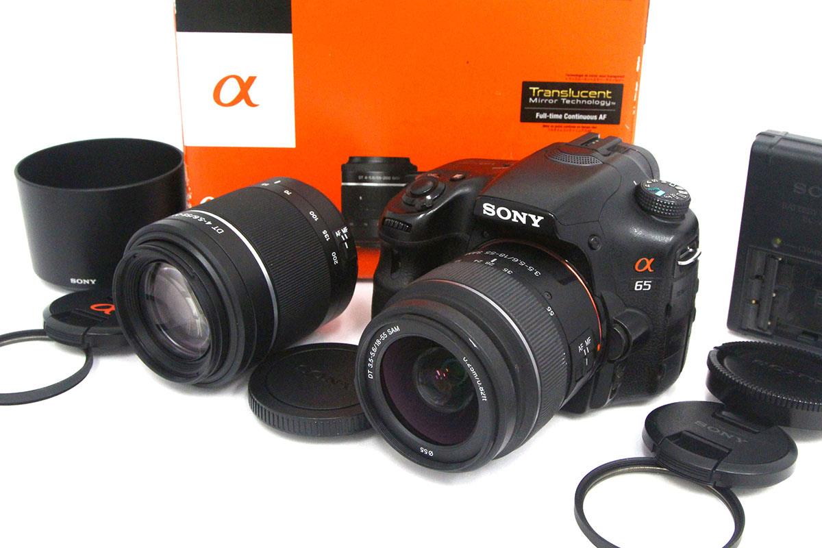 ❣️美品❣️SONY α65 ダブルレンズセット 初心者おすすめ ソニー 一眼