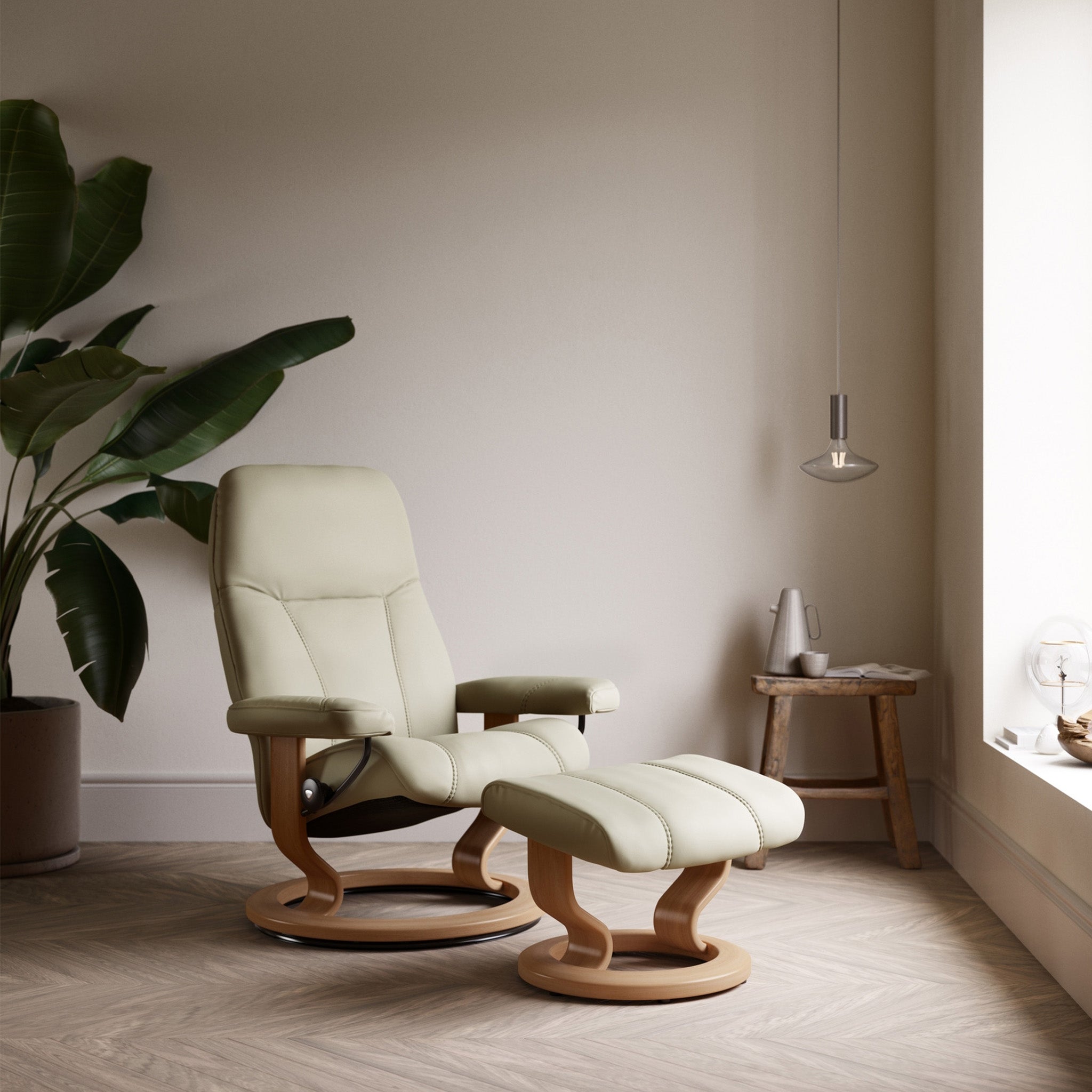 Stressless Consul Classic Recliner & Ottoman – Recliner Store