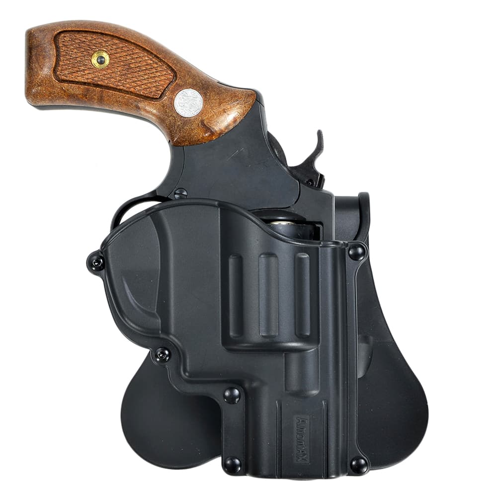 AMOMAX ホルスター RELEASE BUTTON リボルバー用 S&W Jフレーム適合 右