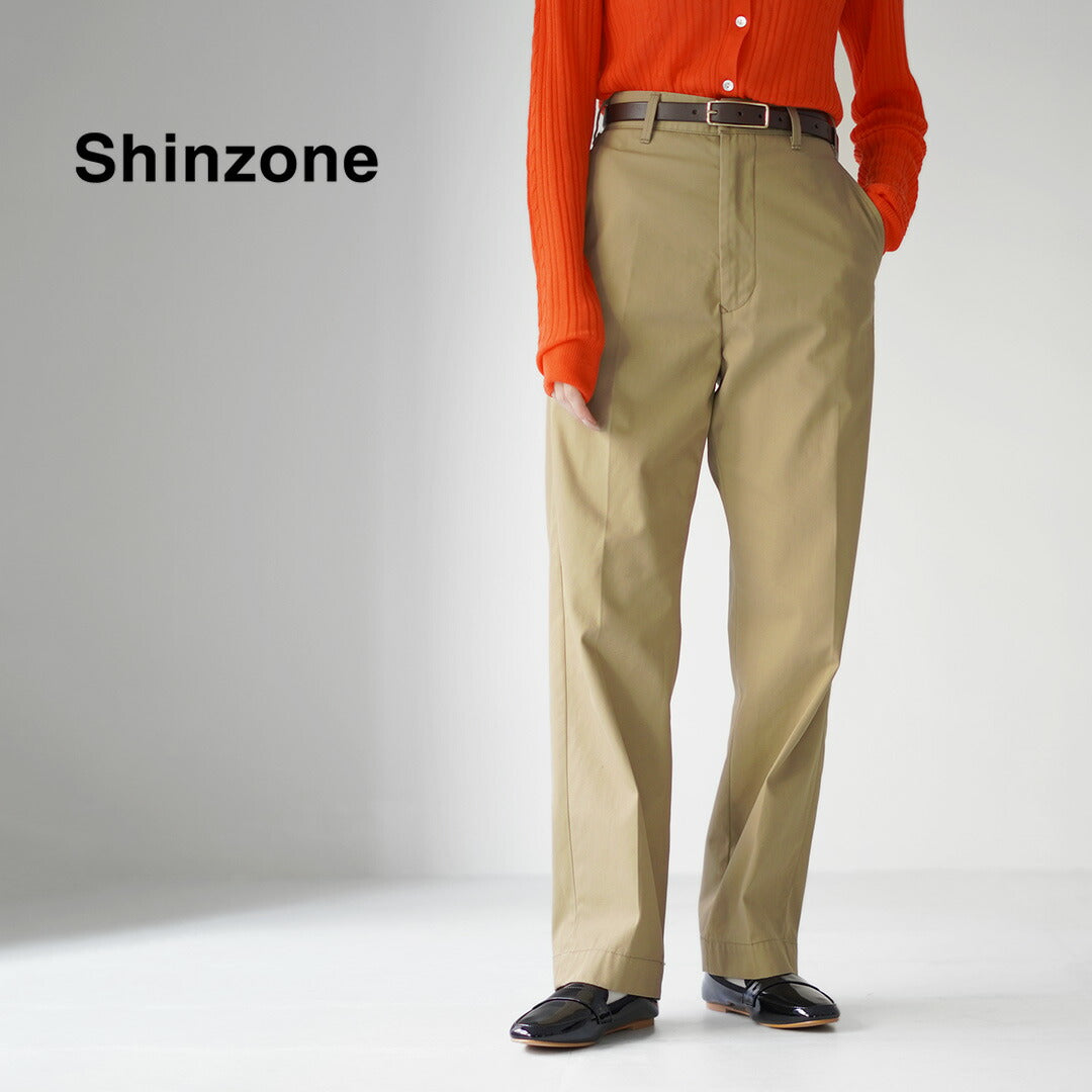 SHINZONE（シンゾーン）ウォッシュド ハイウェスト チノ 23MMSPA07