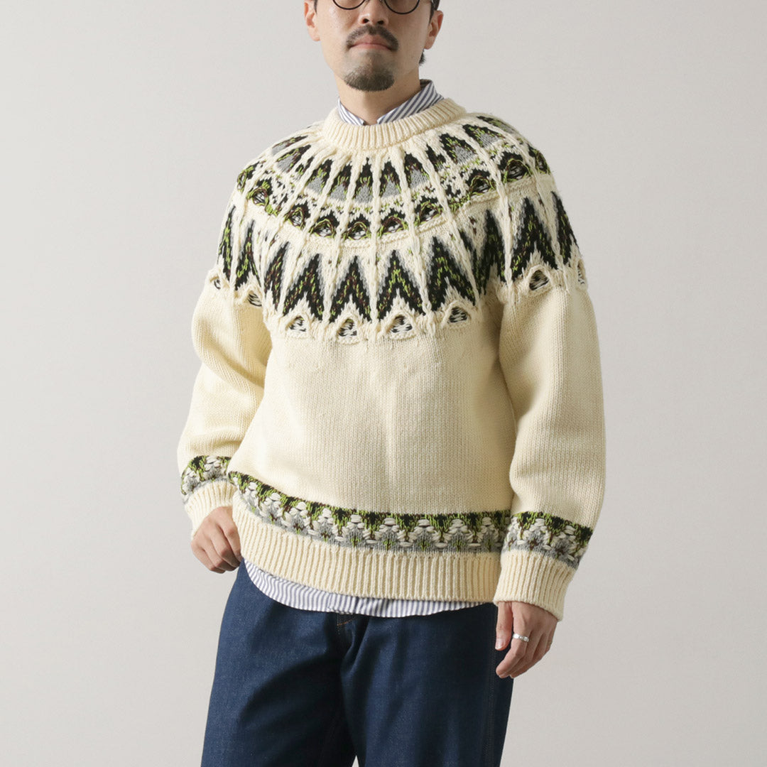 COOHEM（コーヘン） 交編 ノルディック ニットプルーバー / メンズ