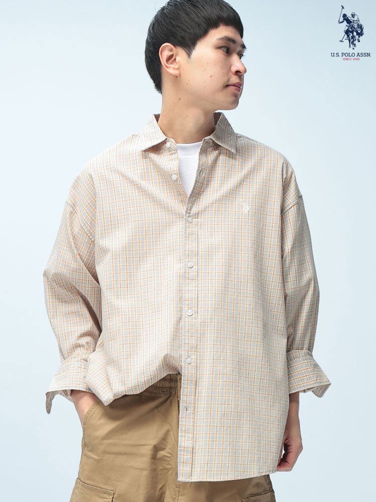 U.S. POLO ASSN. (ユーエスポロアッスン) チェック柄 オーバーサイズ