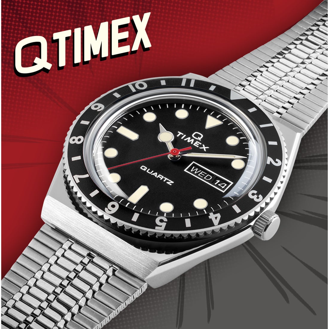 タイメックス TIMEX Q TIMEX メンズ 時計 TW2U61800 クォーツ ブラック